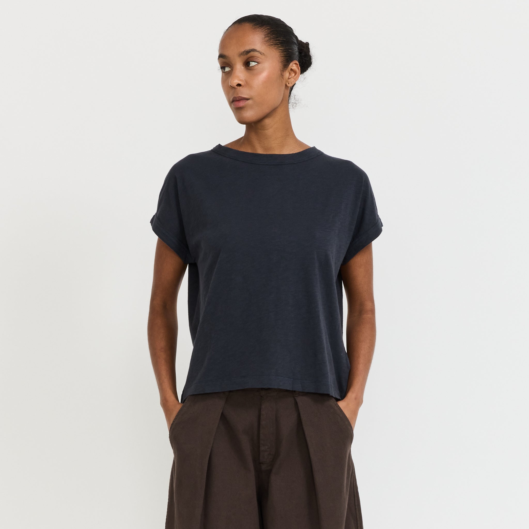 Alda Organic Cotton Easy Tee Coal