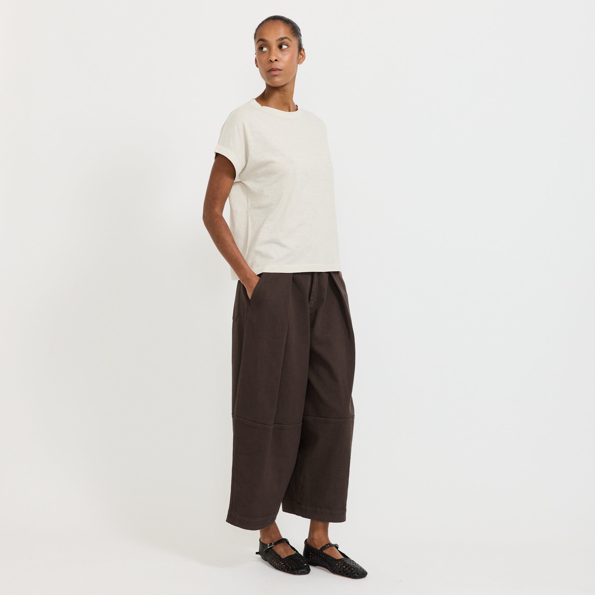Alda Organic Cotton Easy Tee Pebble
