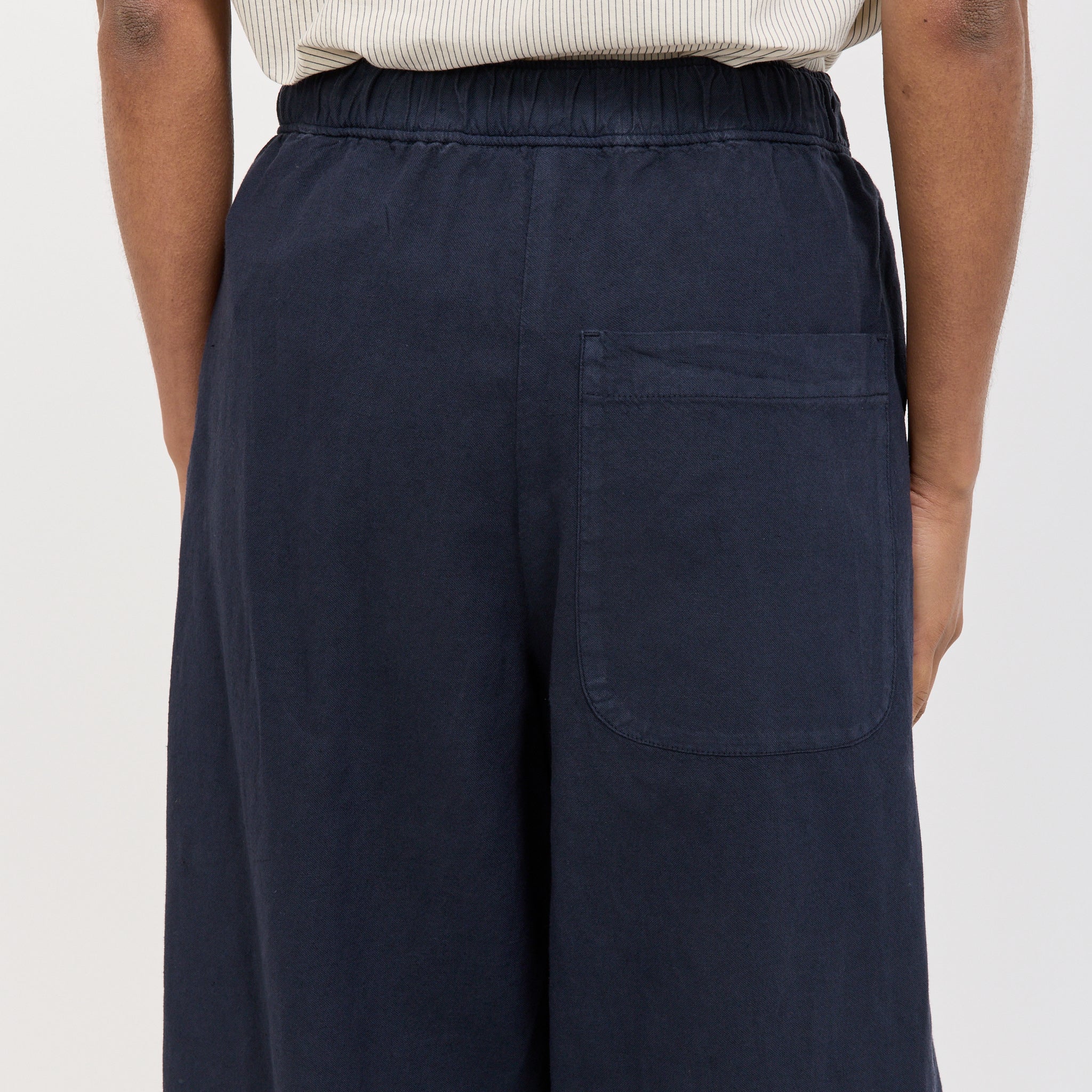 Toast | Cotton Linen Canvas Wide Leg Trousers Anthracite | Maplestore