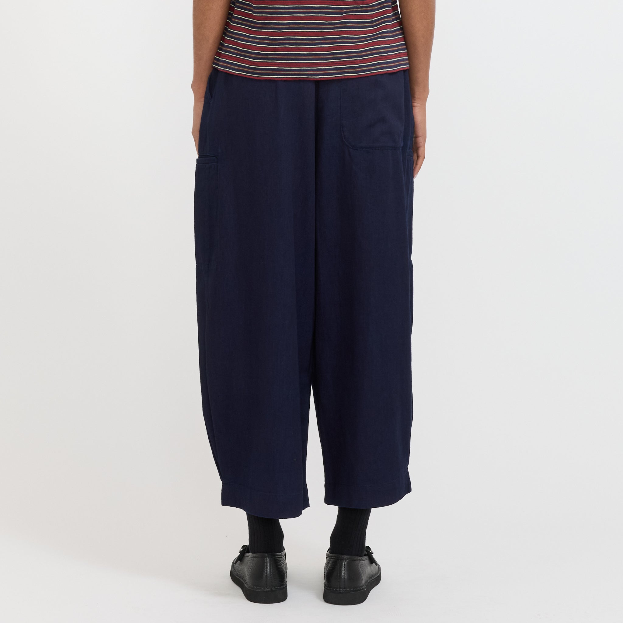 Toast | Cotton Twill Wide Leg Trousers Indigo | Maplestore