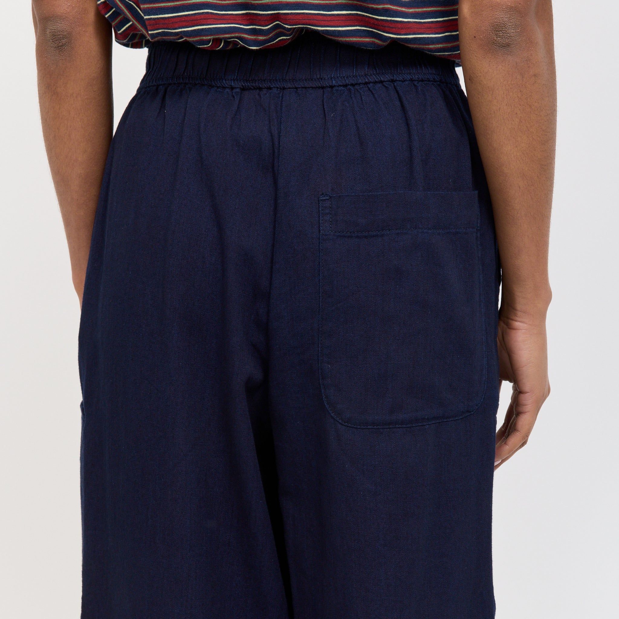 Toast | Cotton Twill Wide Leg Trousers Indigo | Maplestore