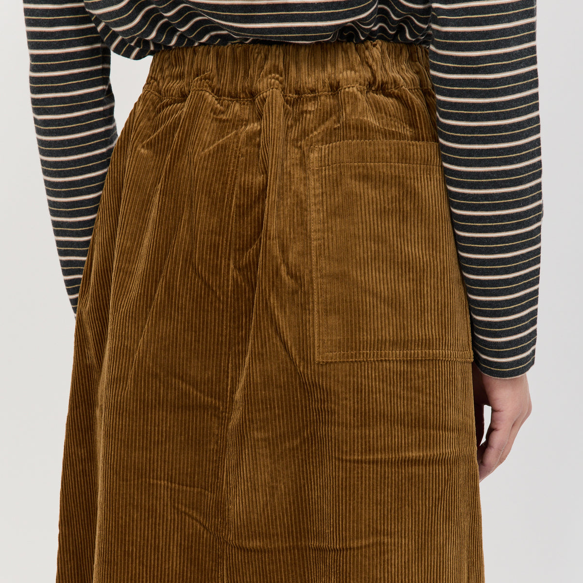 Cord A Line Skirt Golden Amber