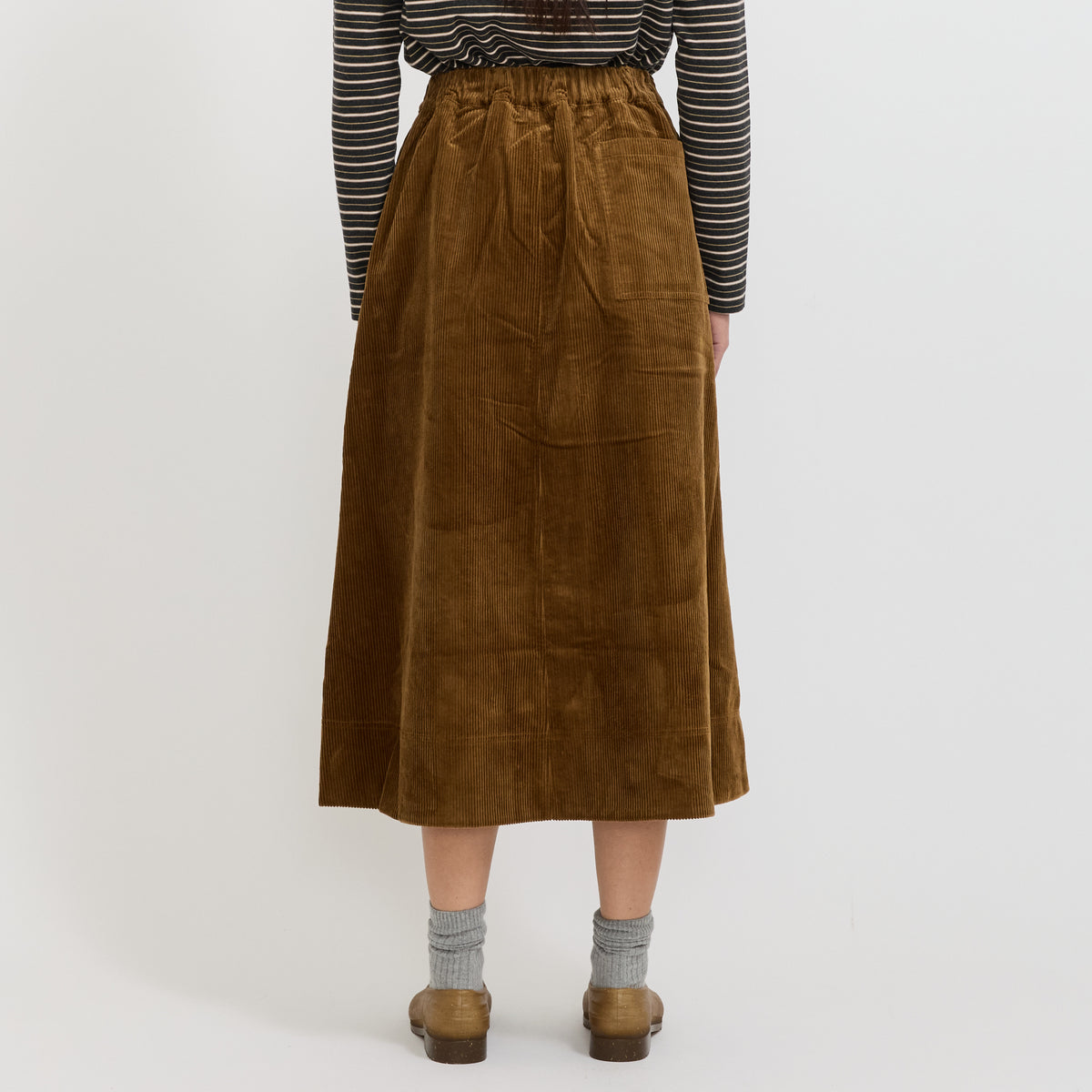 Cord A Line Skirt Golden Amber