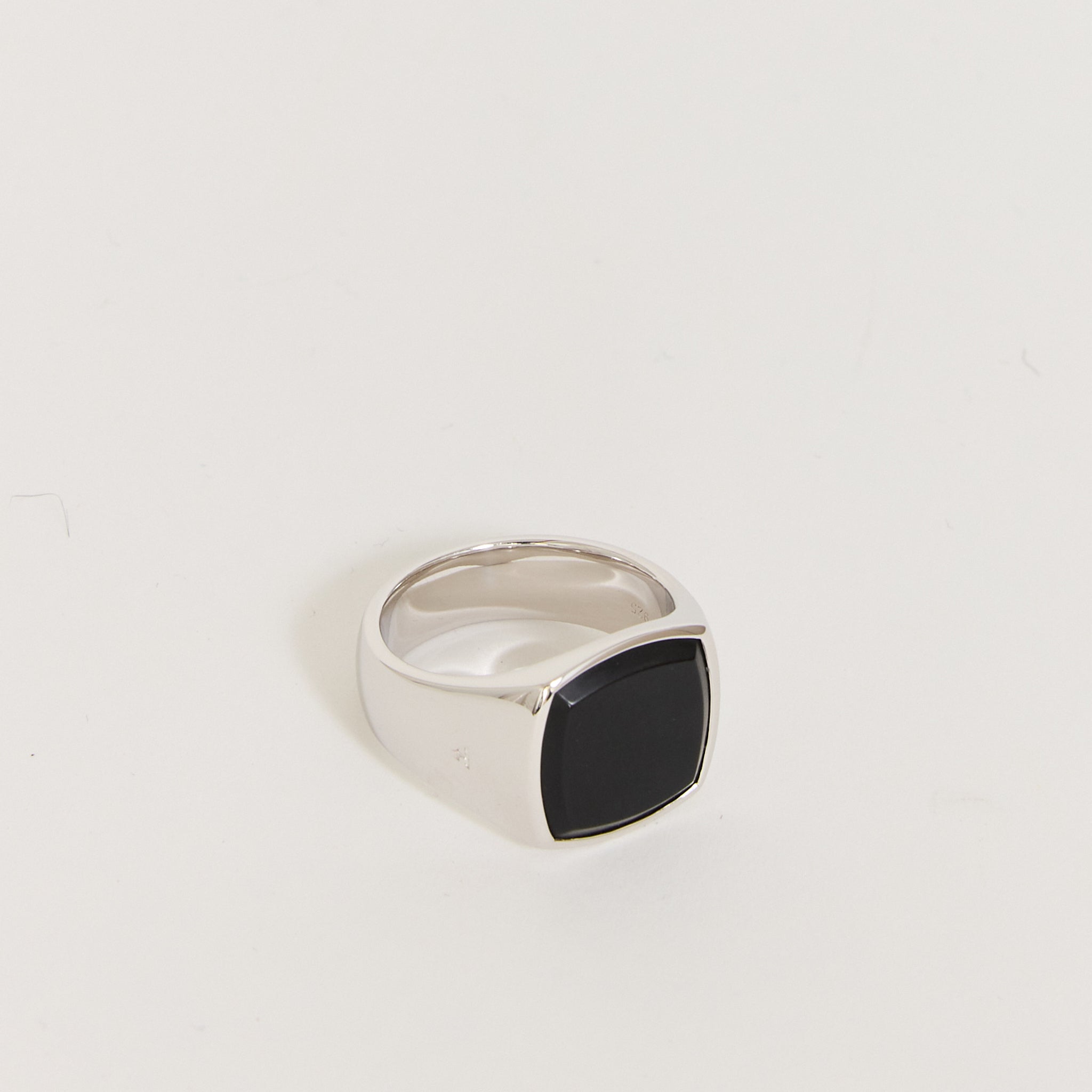 Cushion Black Onyx Silver