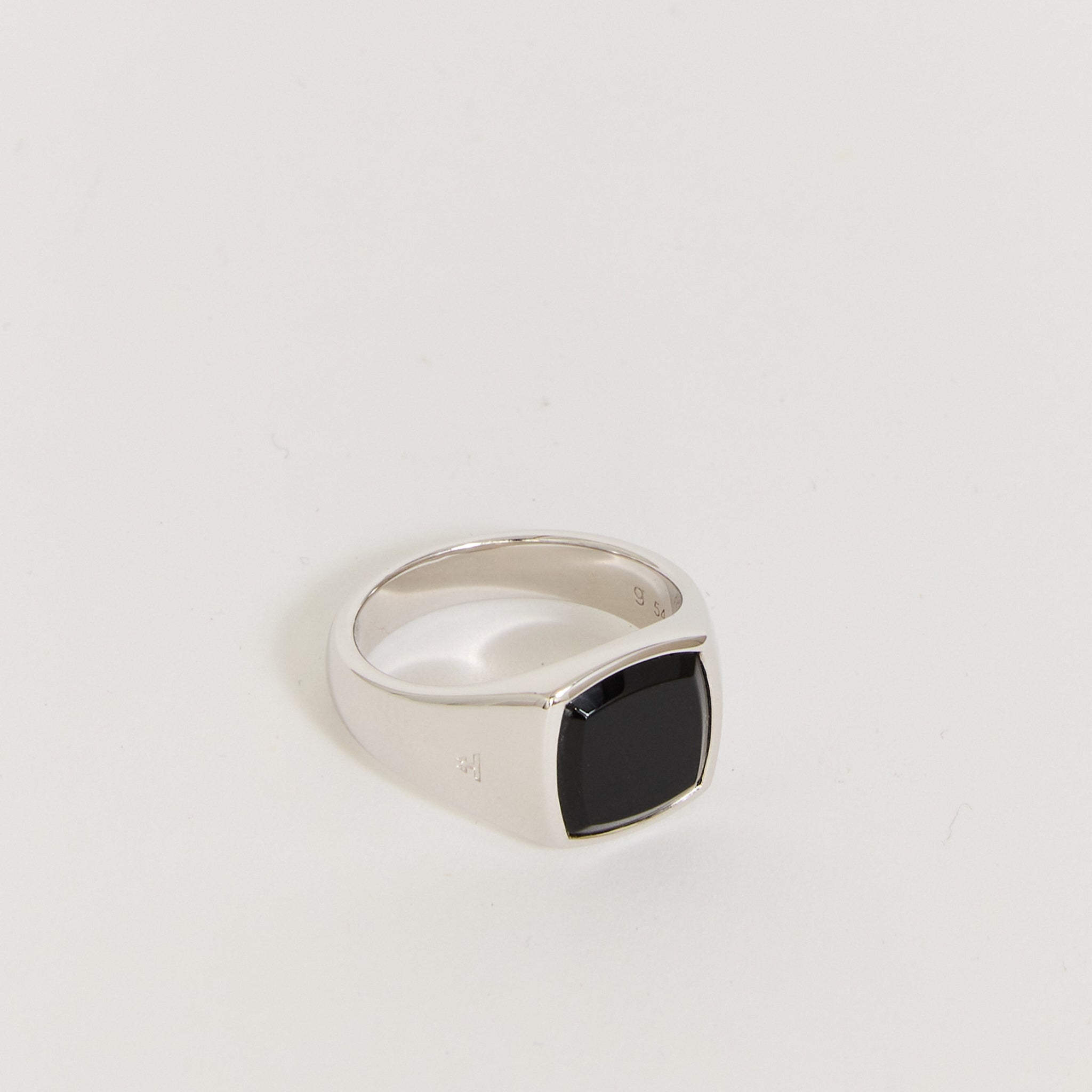 Kay Ring Polished Onyx Silver