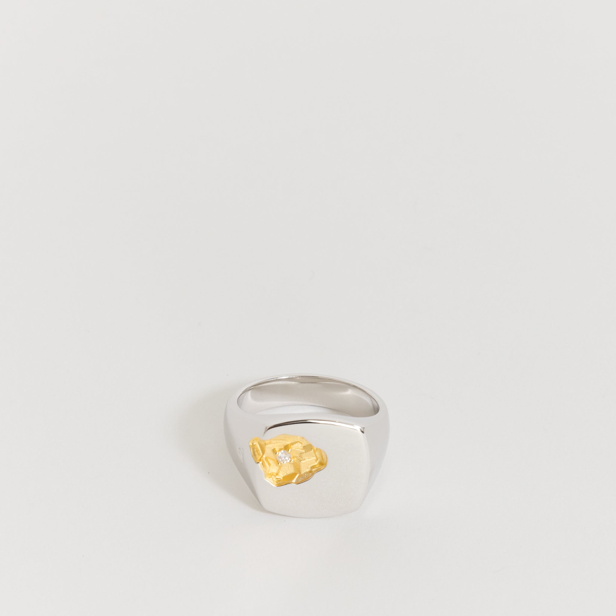 Mined Ring Diamond Large