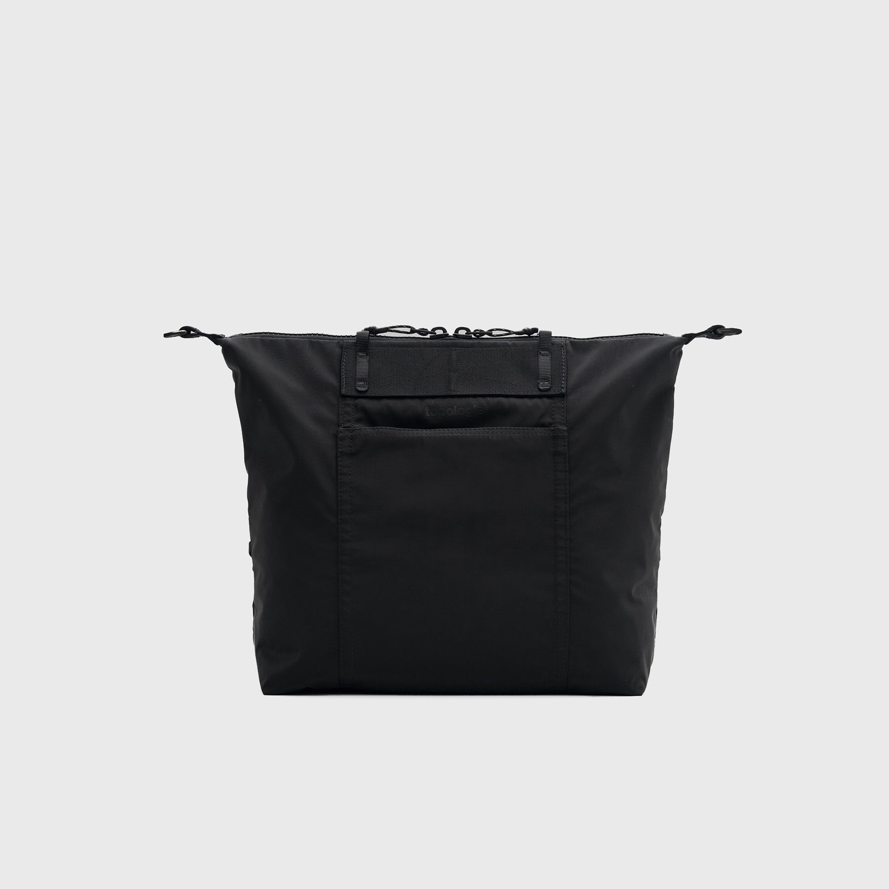 Explorer Tote Medium Black Tech Sateen