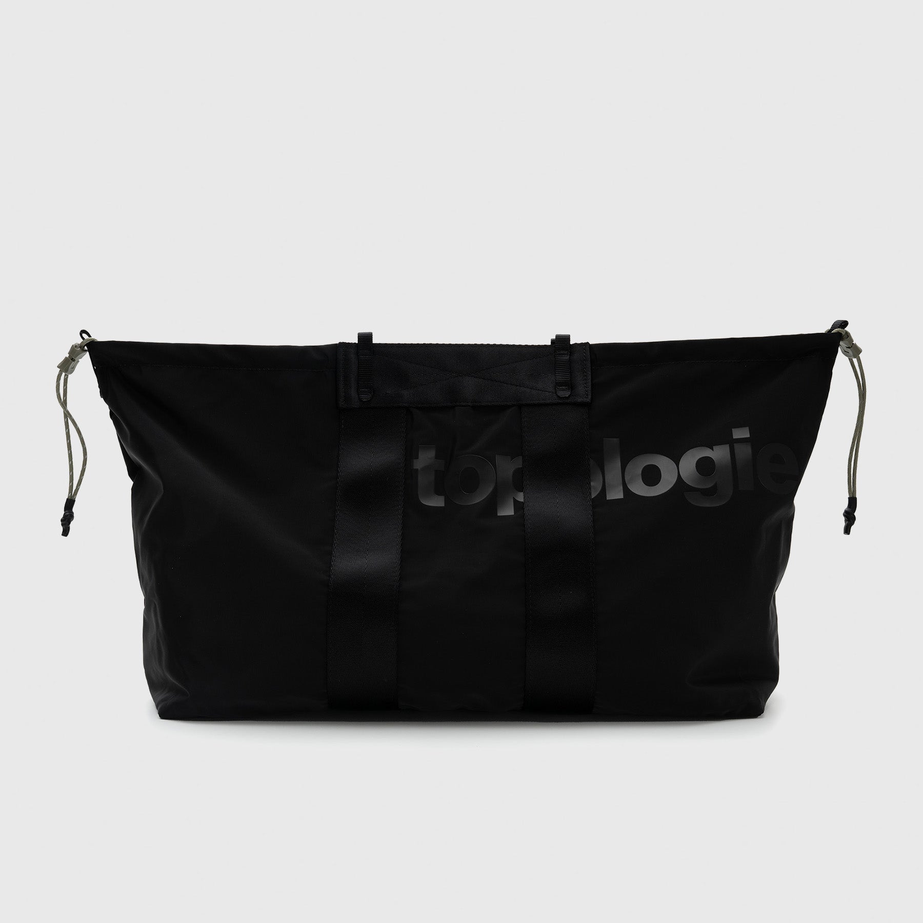Summit Tote Wide Medium Black Tech Sateen
