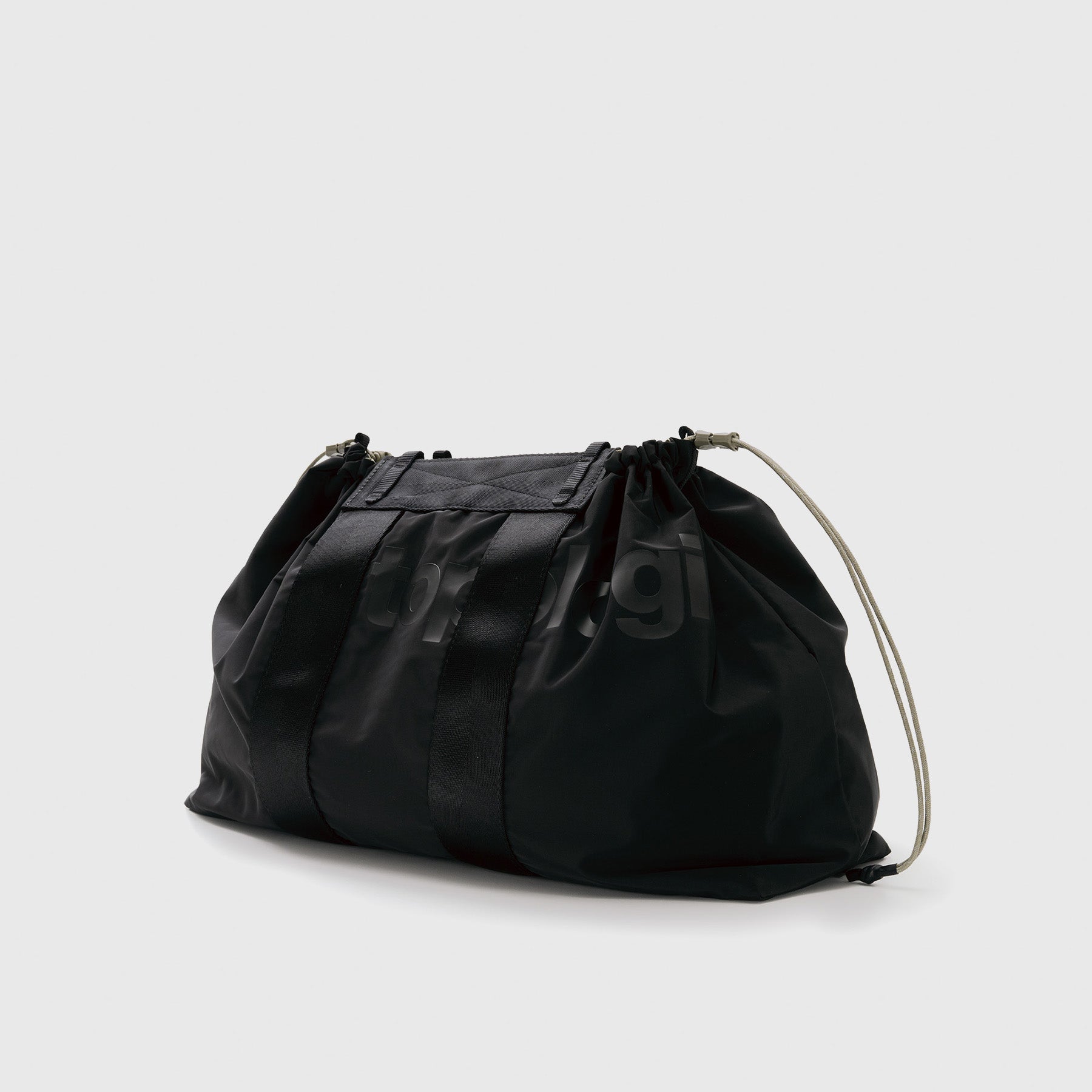 Summit Tote Wide Medium Black Tech Sateen