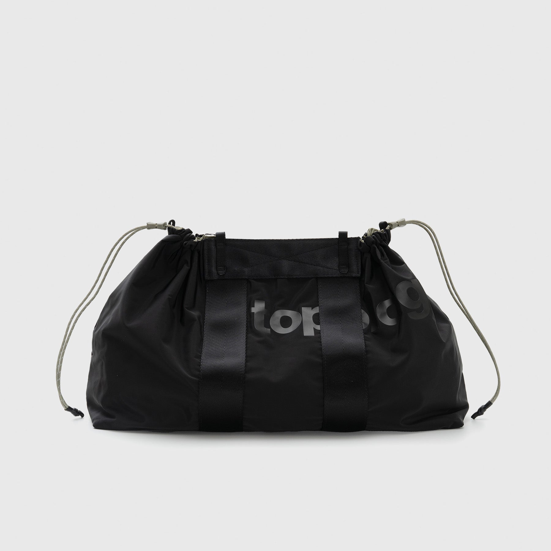 Summit Tote Wide Medium Black Tech Sateen
