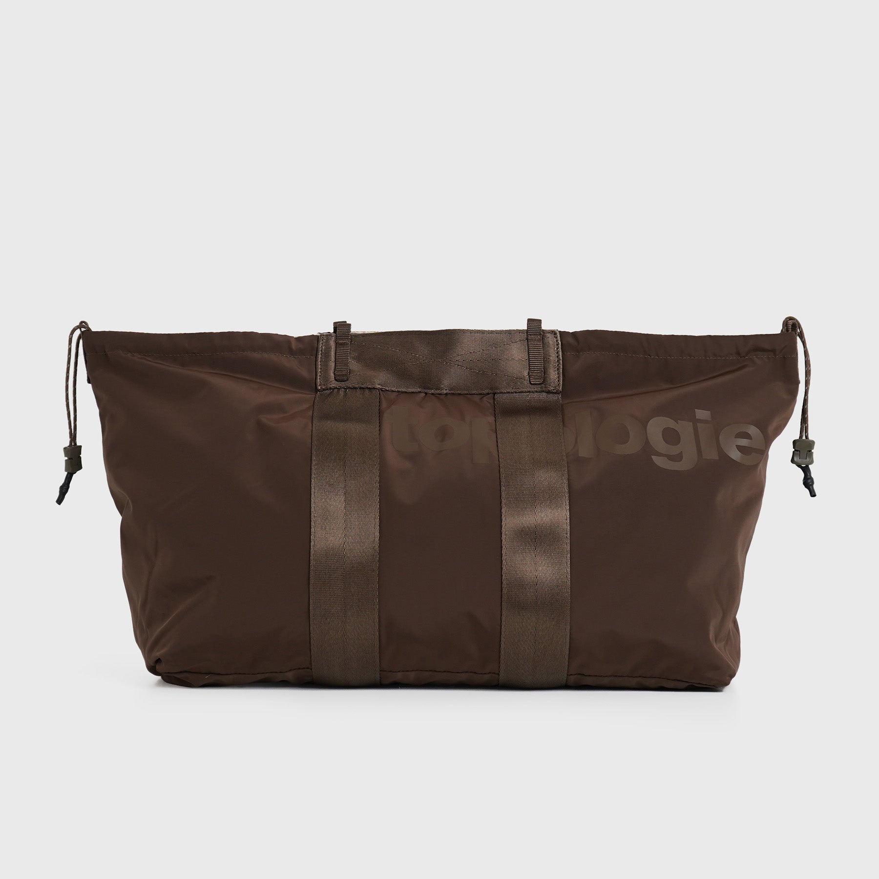 Summit Tote Wide Medium Cocoa Tech Sateen