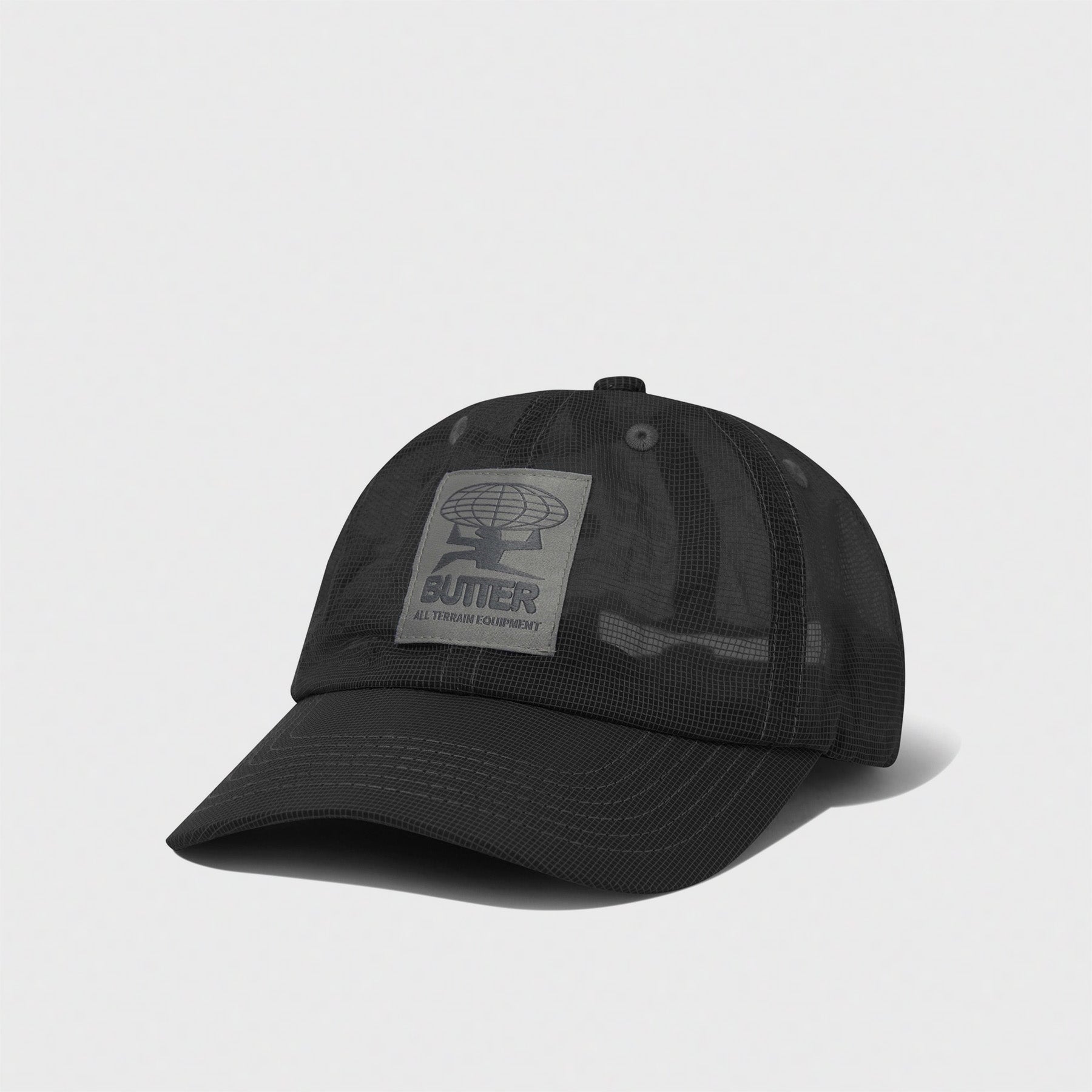 Terrain Fine Mesh 6 Panel Cap Black