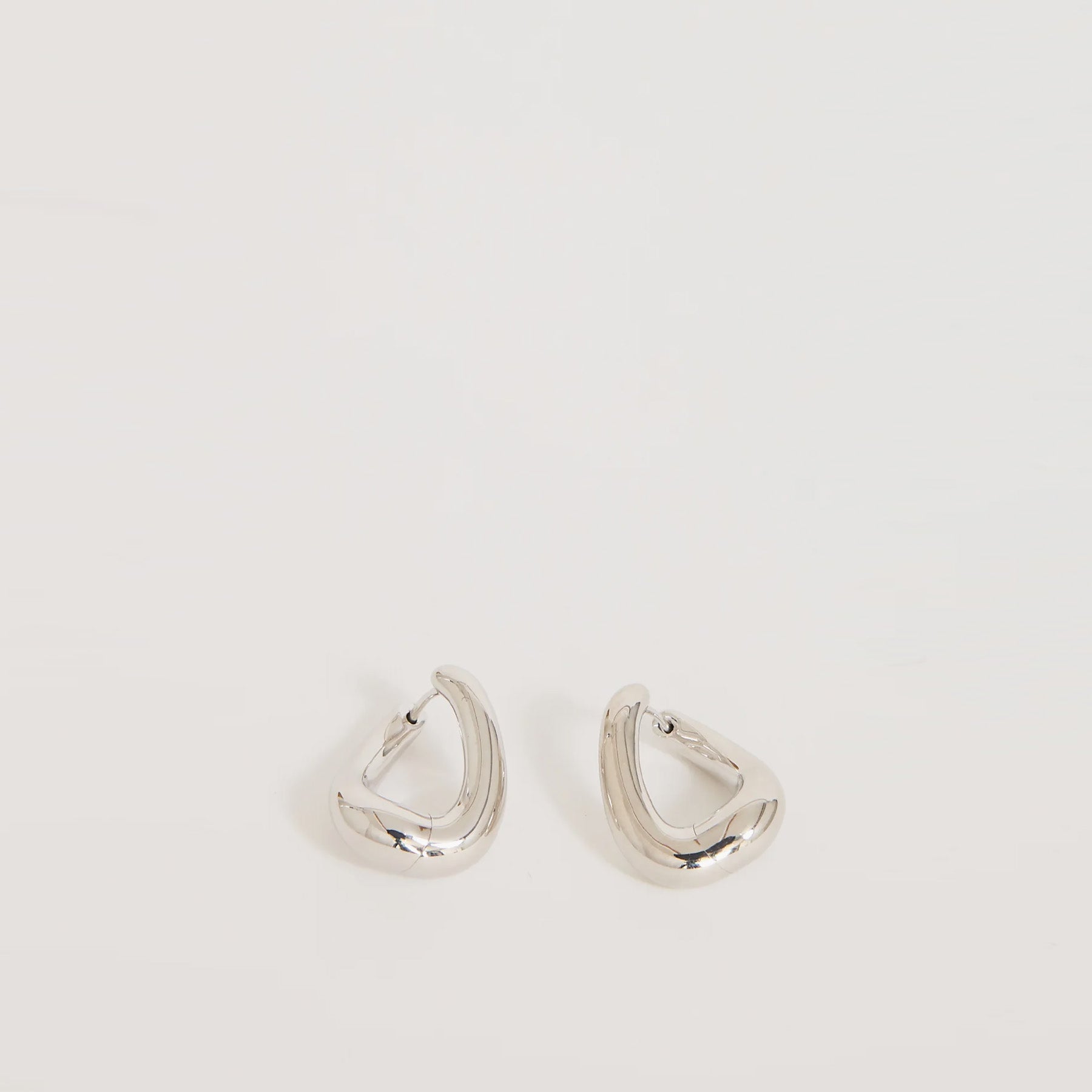Twist Hoops Small Silver