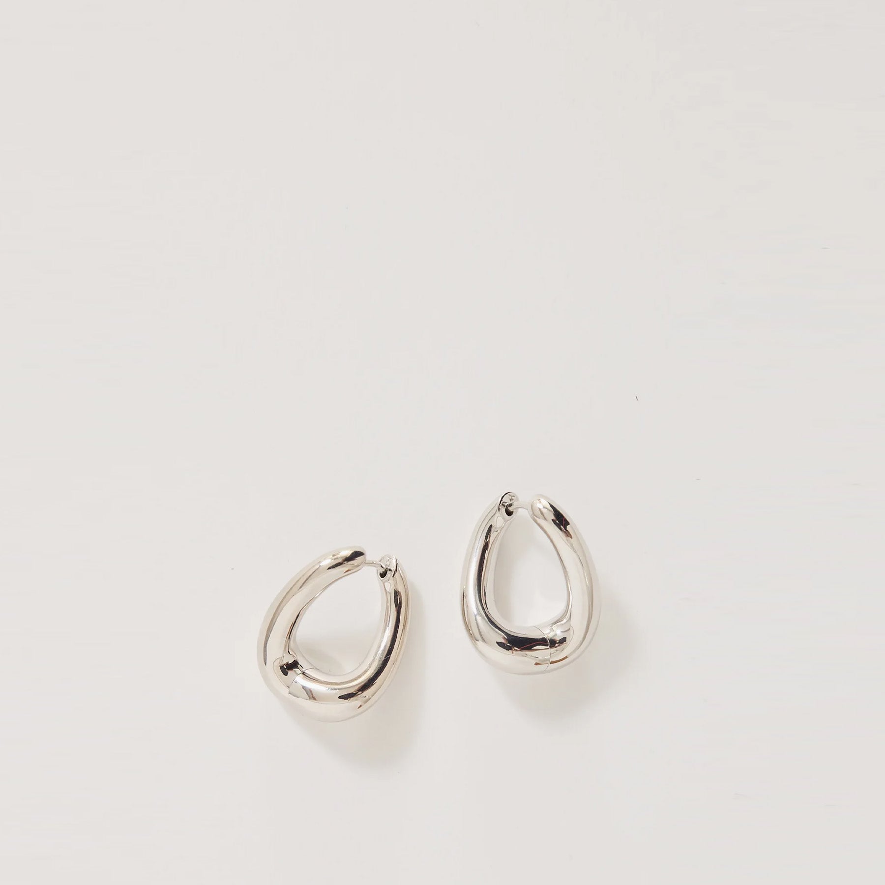 Twist Hoops Small Silver