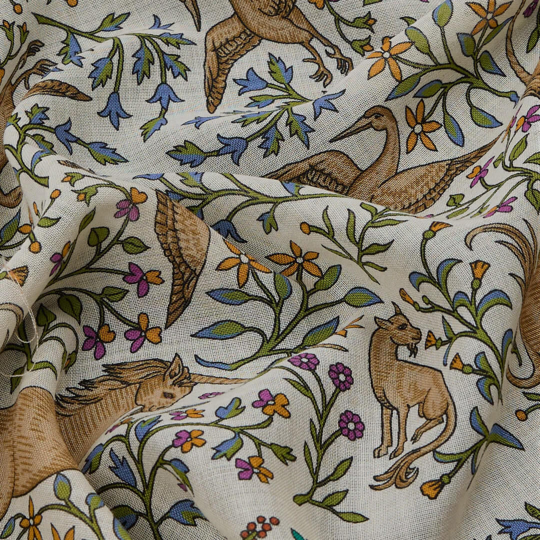 Unicorn Print Bandana Ecru