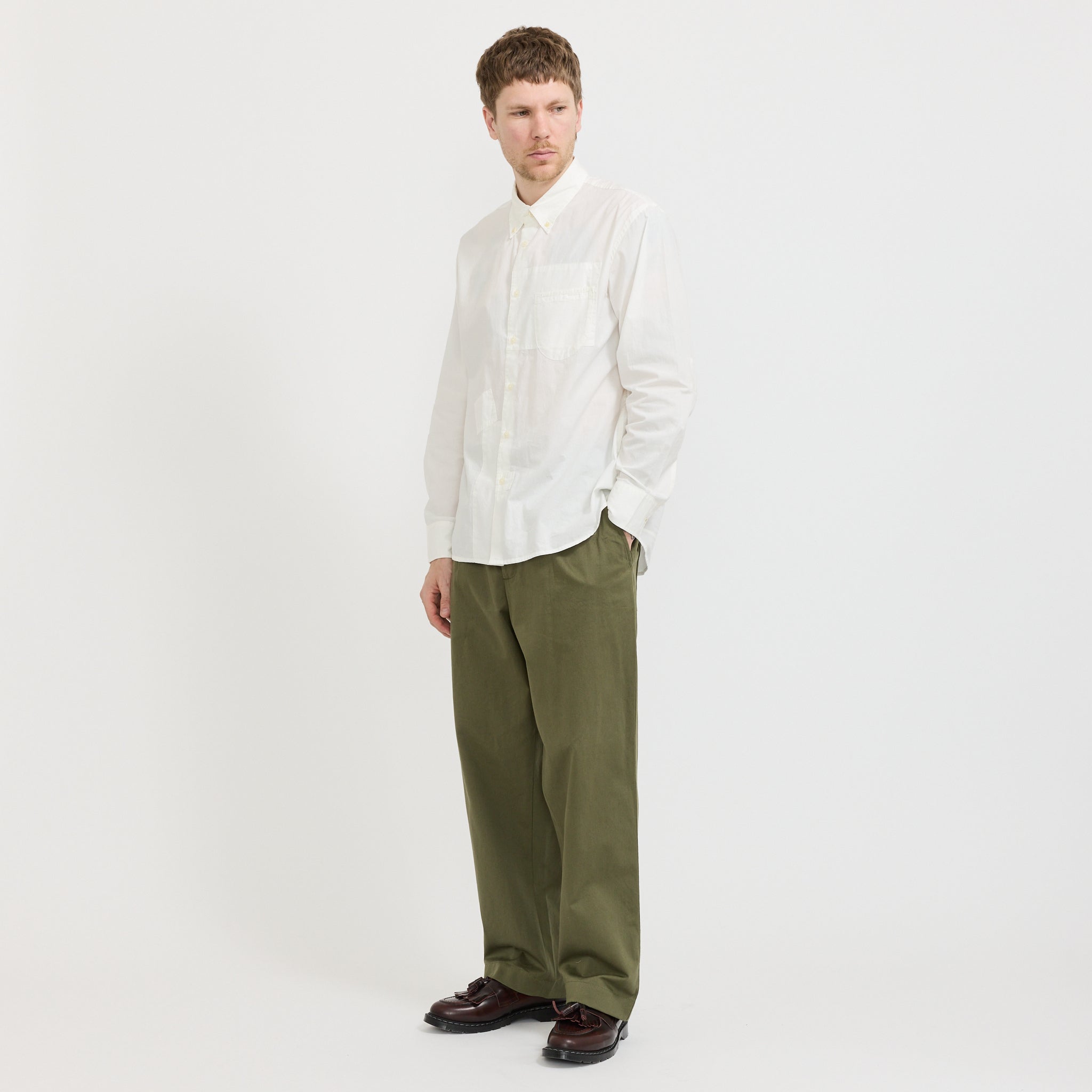 Duke Pant Twill Light Olive
