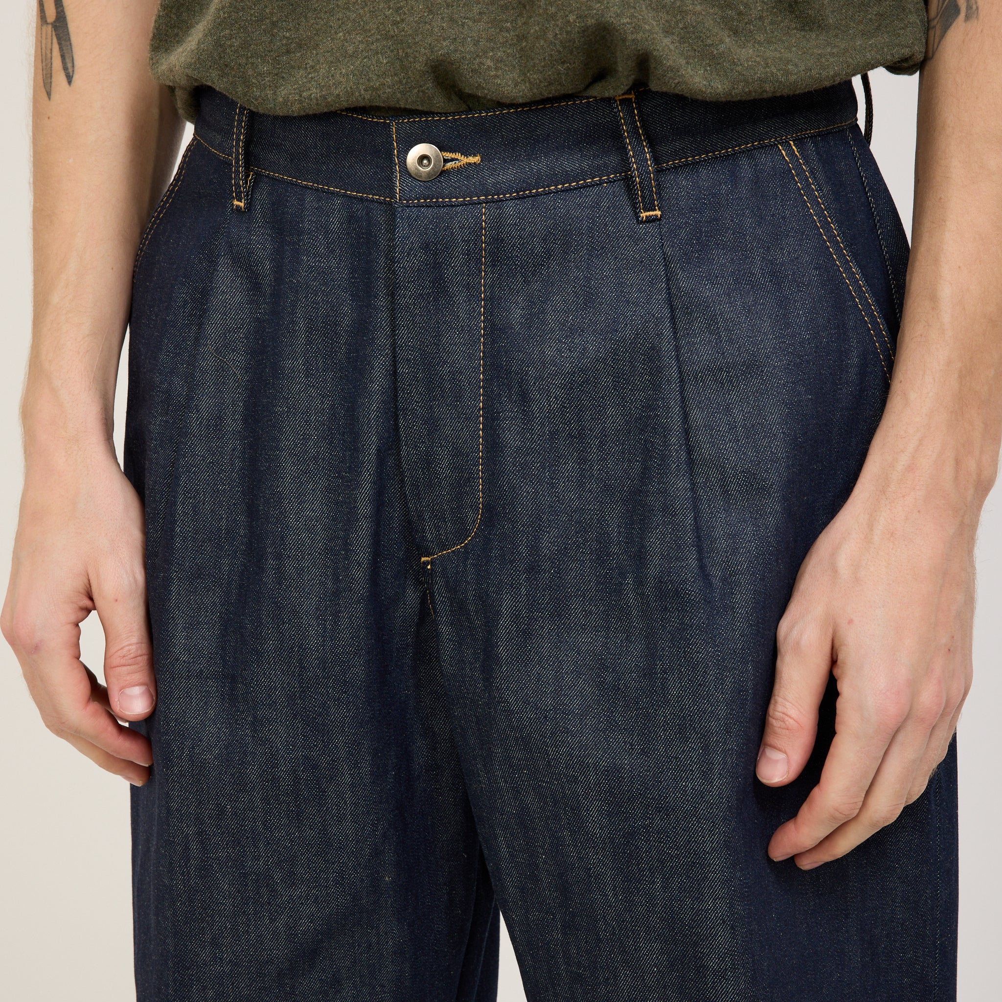 Universal Works | Duke Pant Indigo 13oz Selvedge Denim | Maplestore