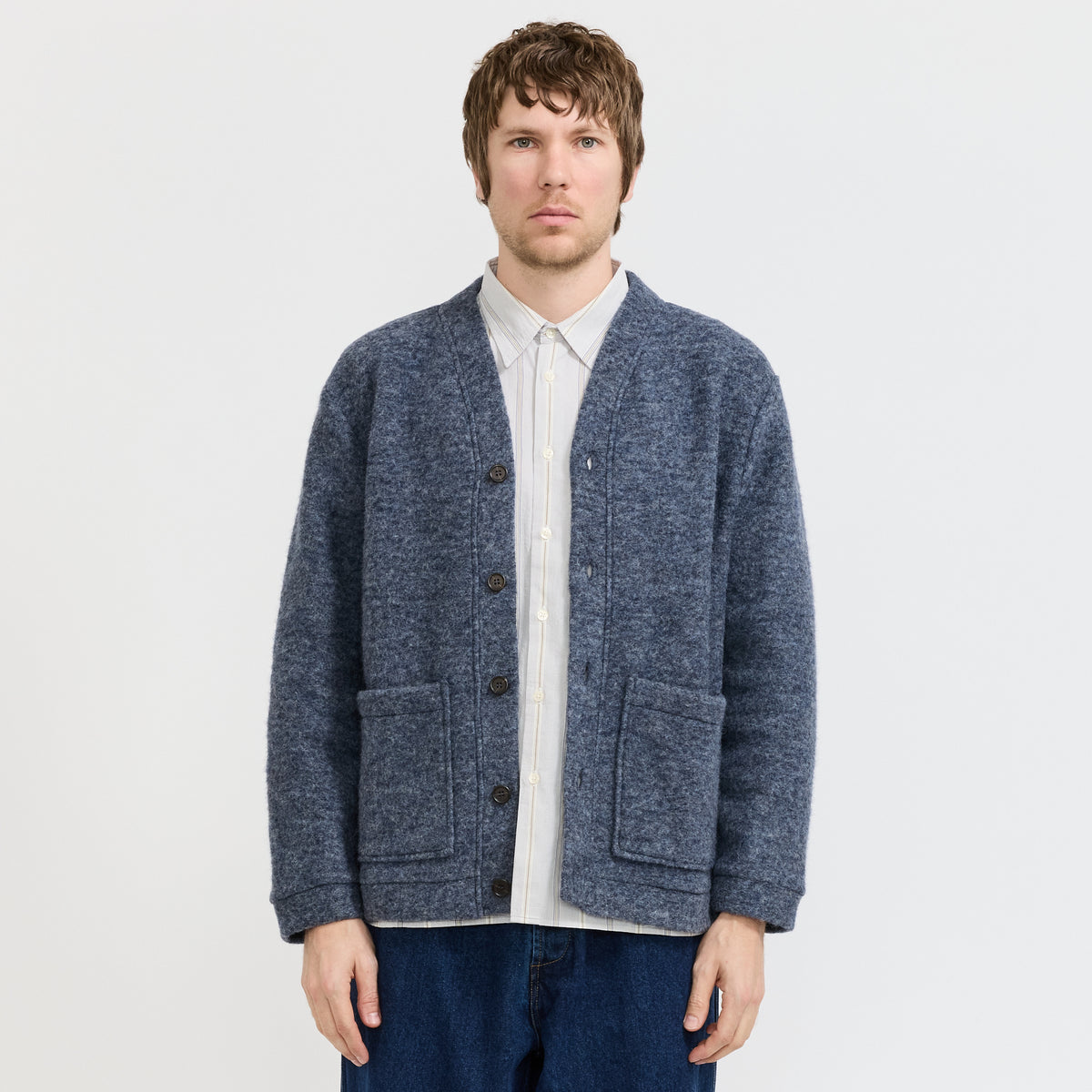 Advance Cardigan Slate Blue