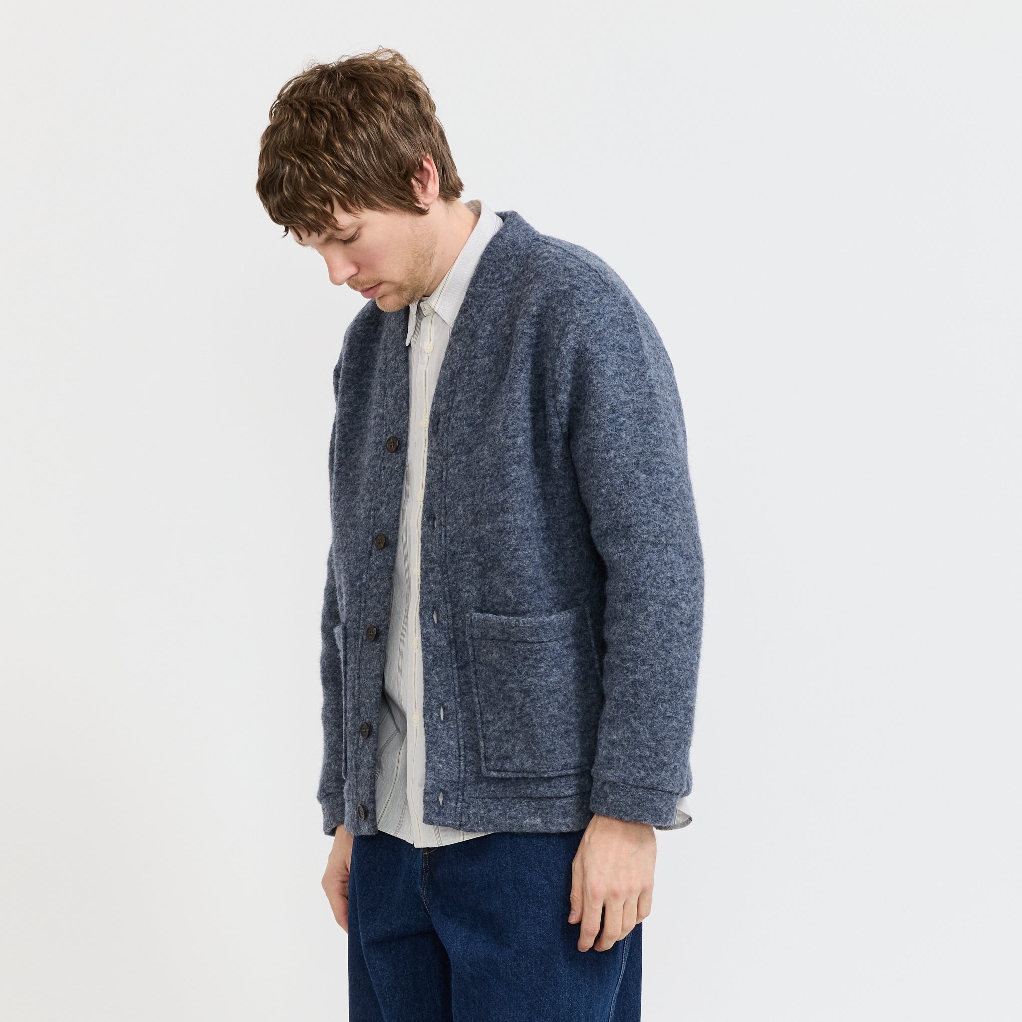 Advance Cardigan Slate Blue