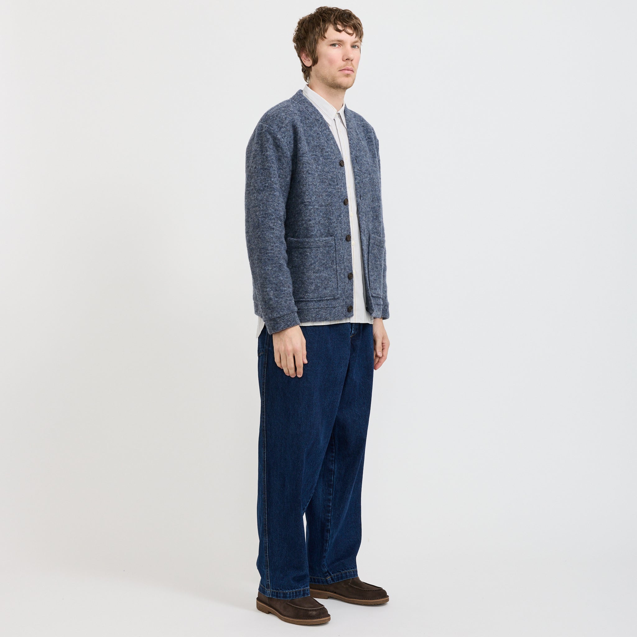 Advance Cardigan Slate Blue
