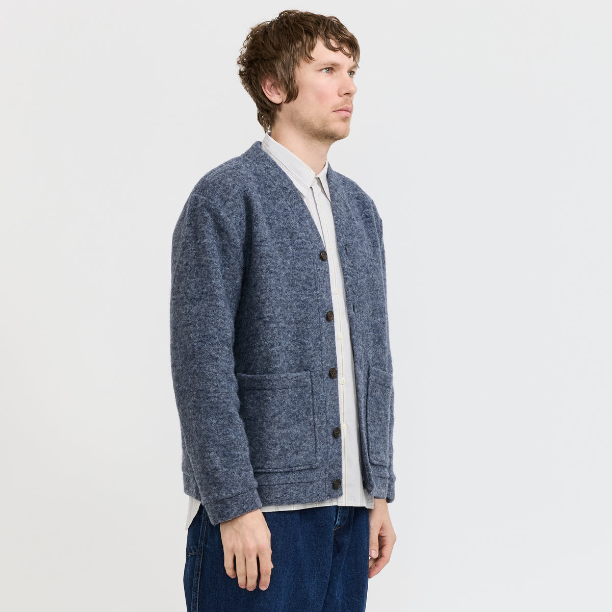 Advance Cardigan Slate Blue