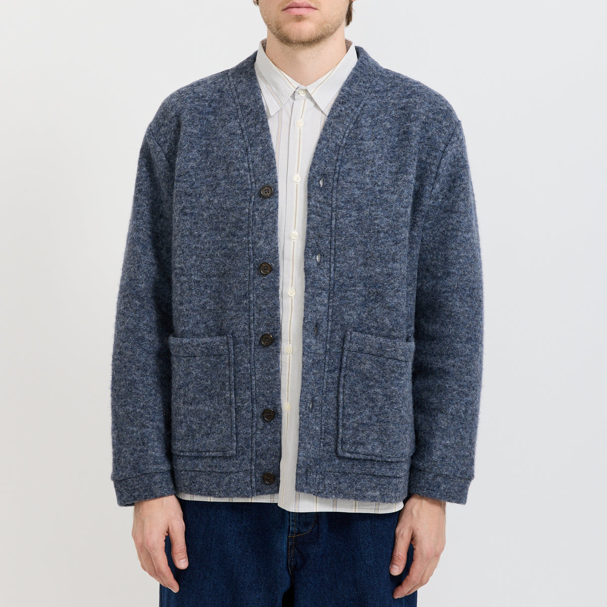 Advance Cardigan Slate Blue