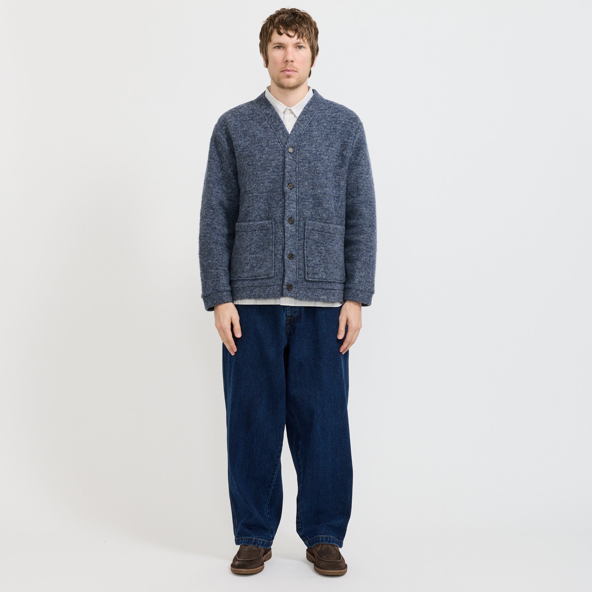 Advance Cardigan Slate Blue