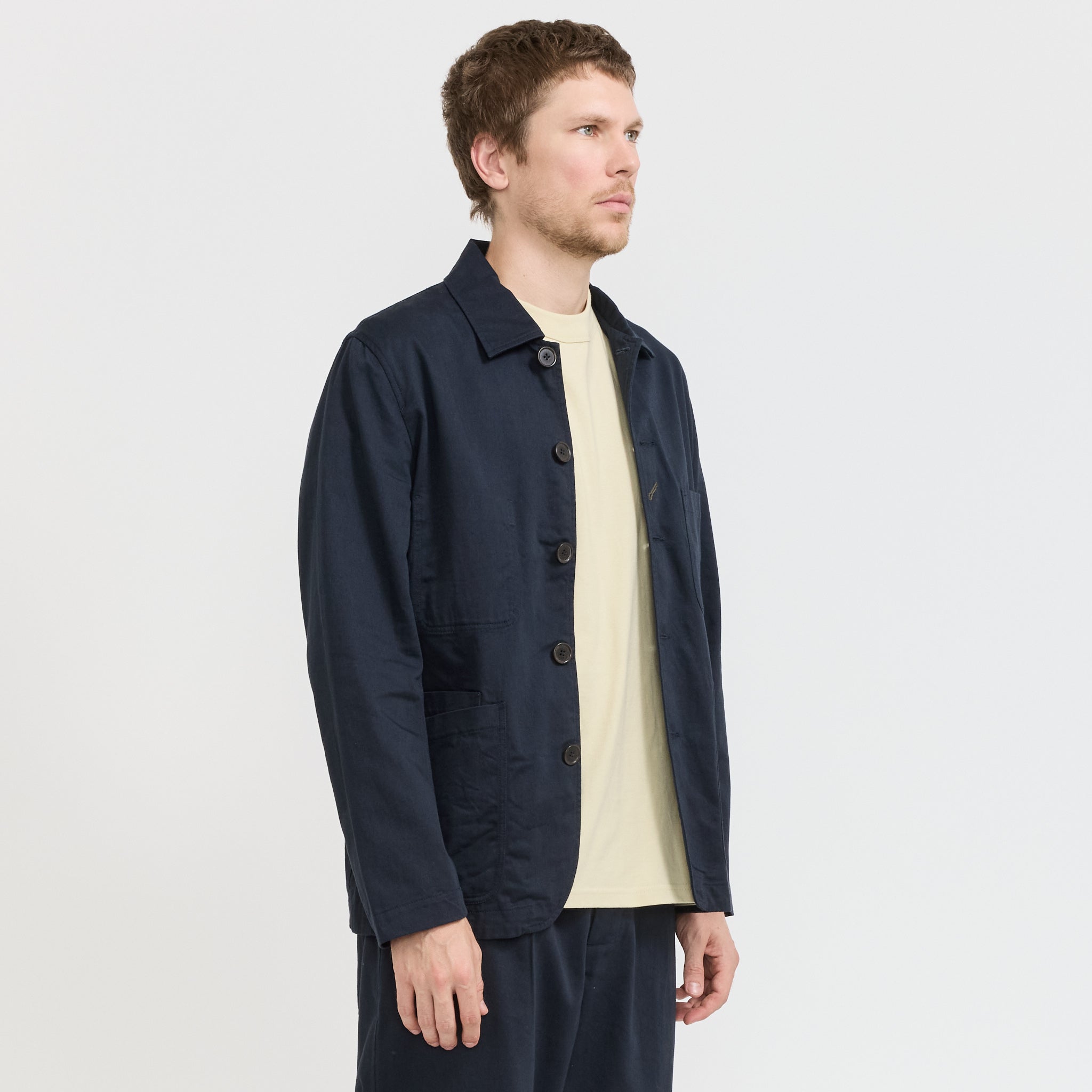 Universal Works | Bakers Jacket Navy Twill | Maplestore