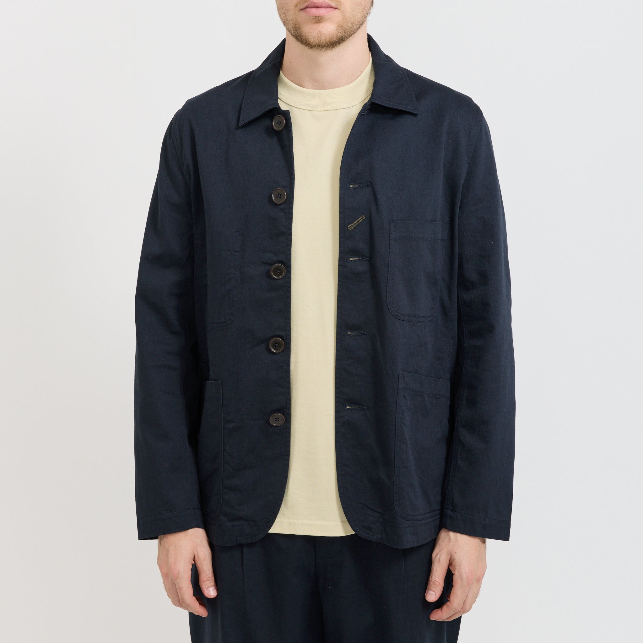 Universal Works | Bakers Jacket Navy Twill | Maplestore