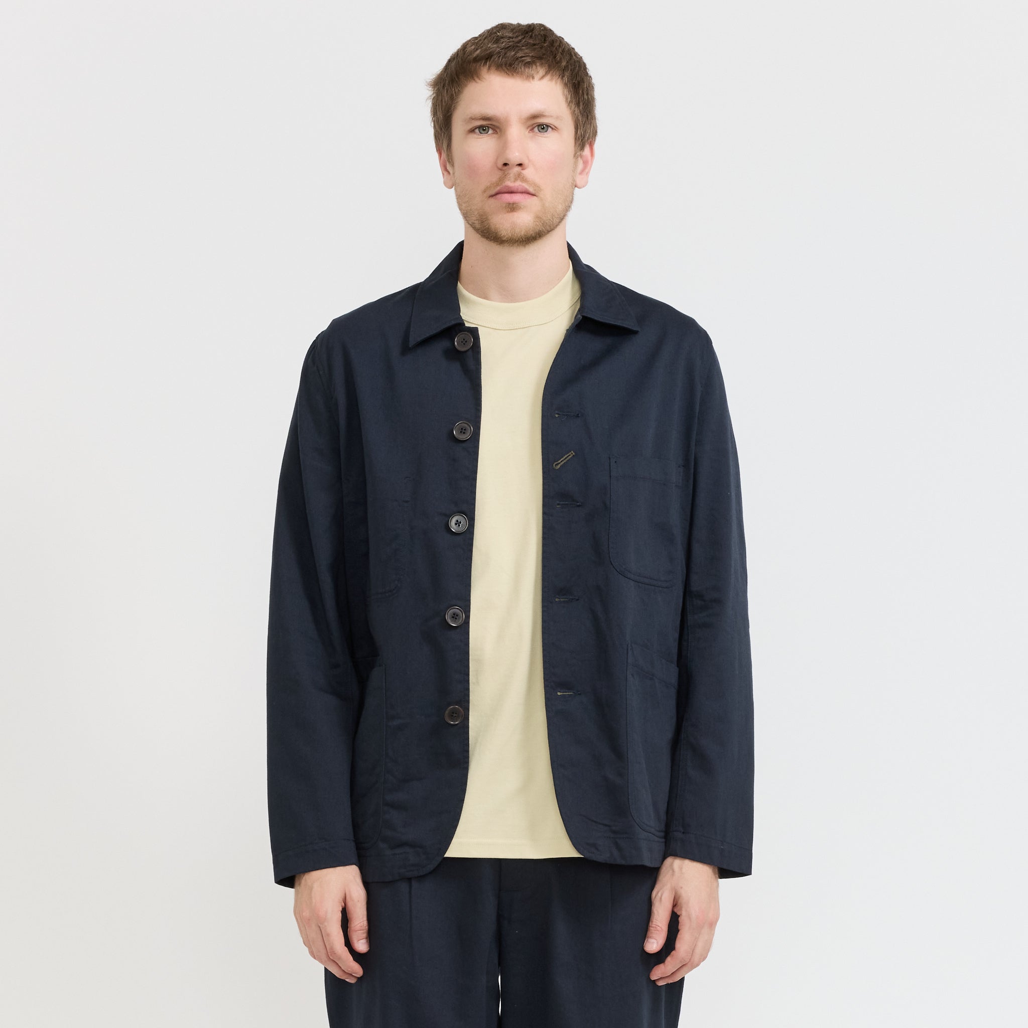 Universal Works | Bakers Jacket Navy Twill | Maplestore