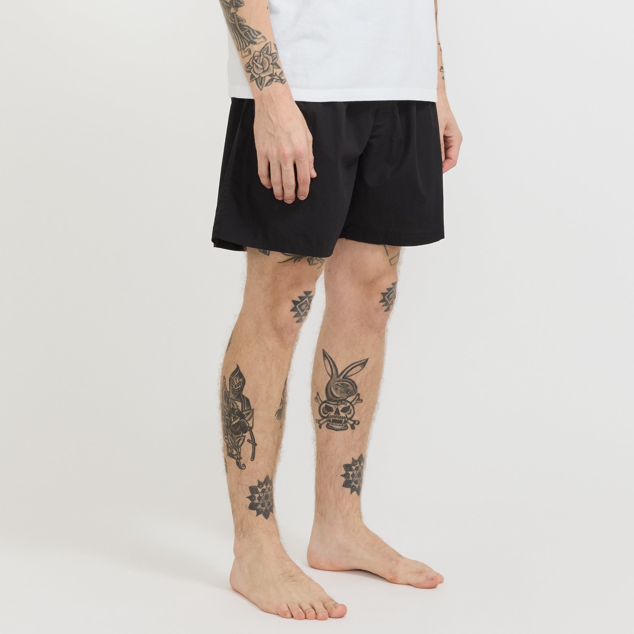 Broadcloth Boxer Shorts Black