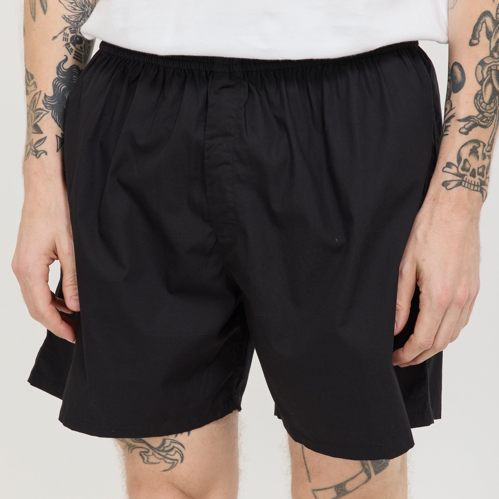 Broadcloth Boxer Shorts Black