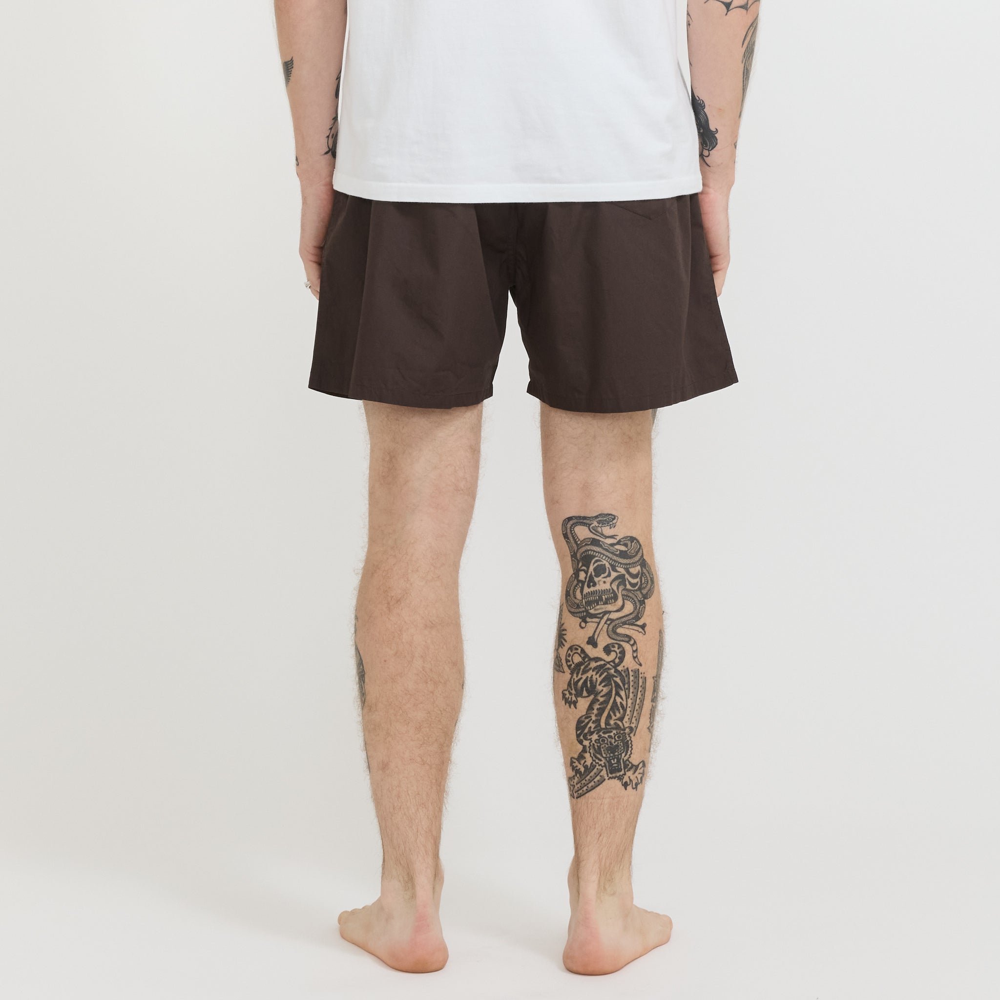 Broadcloth Boxer Shorts Brown