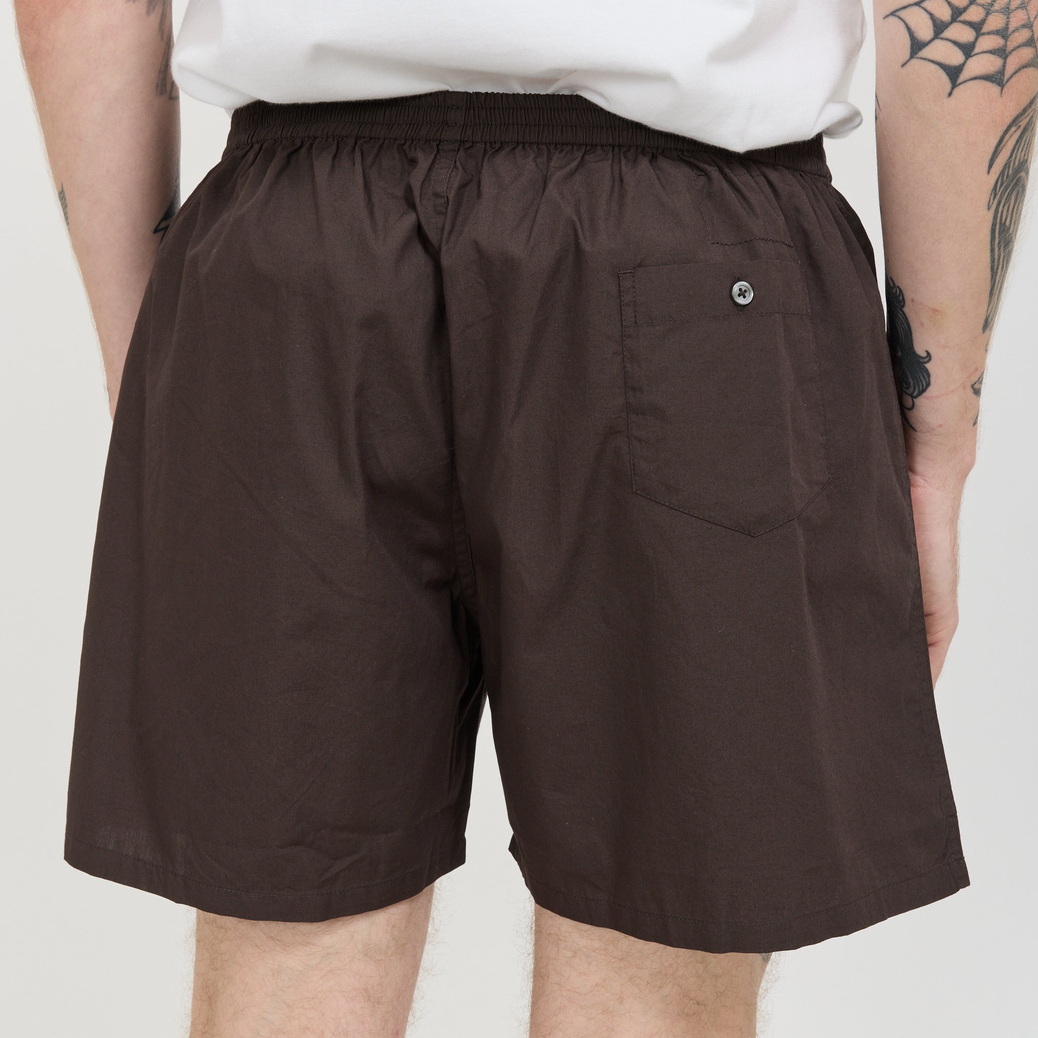 Broadcloth Boxer Shorts Brown