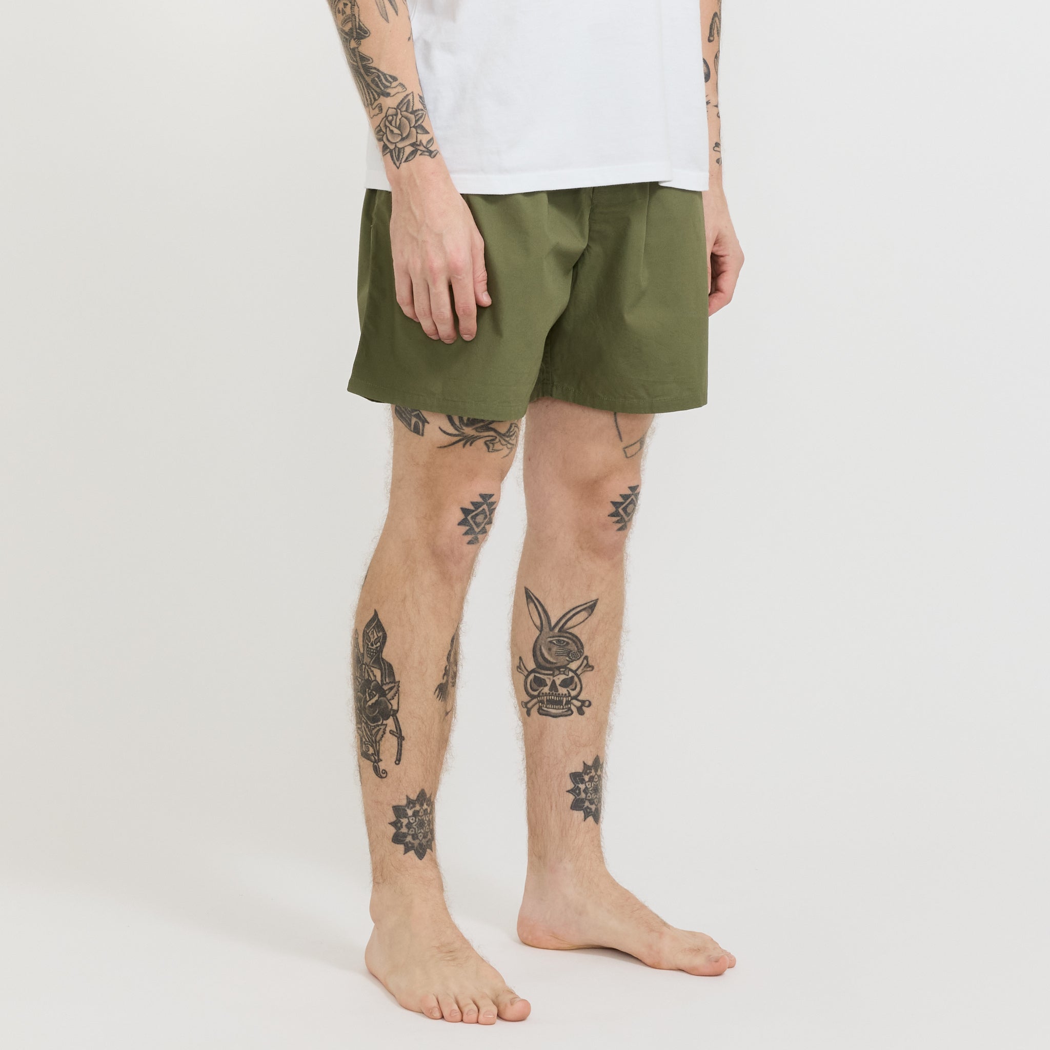Broadcloth Boxer Shorts Olive