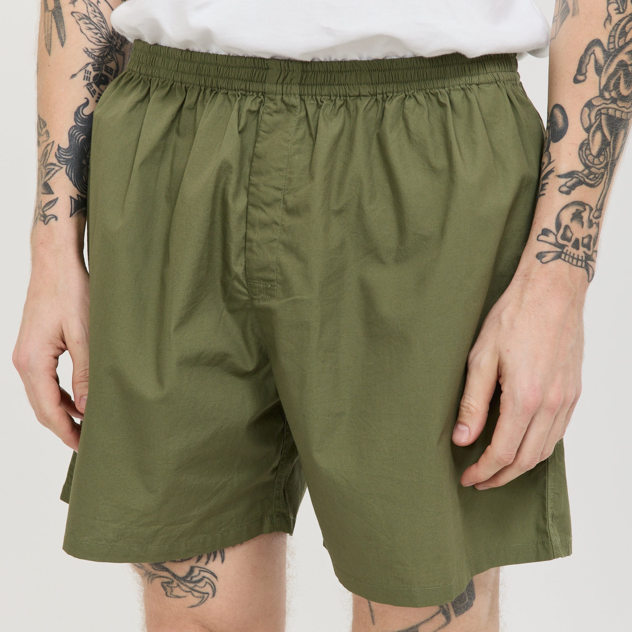 Broadcloth Boxer Shorts Olive