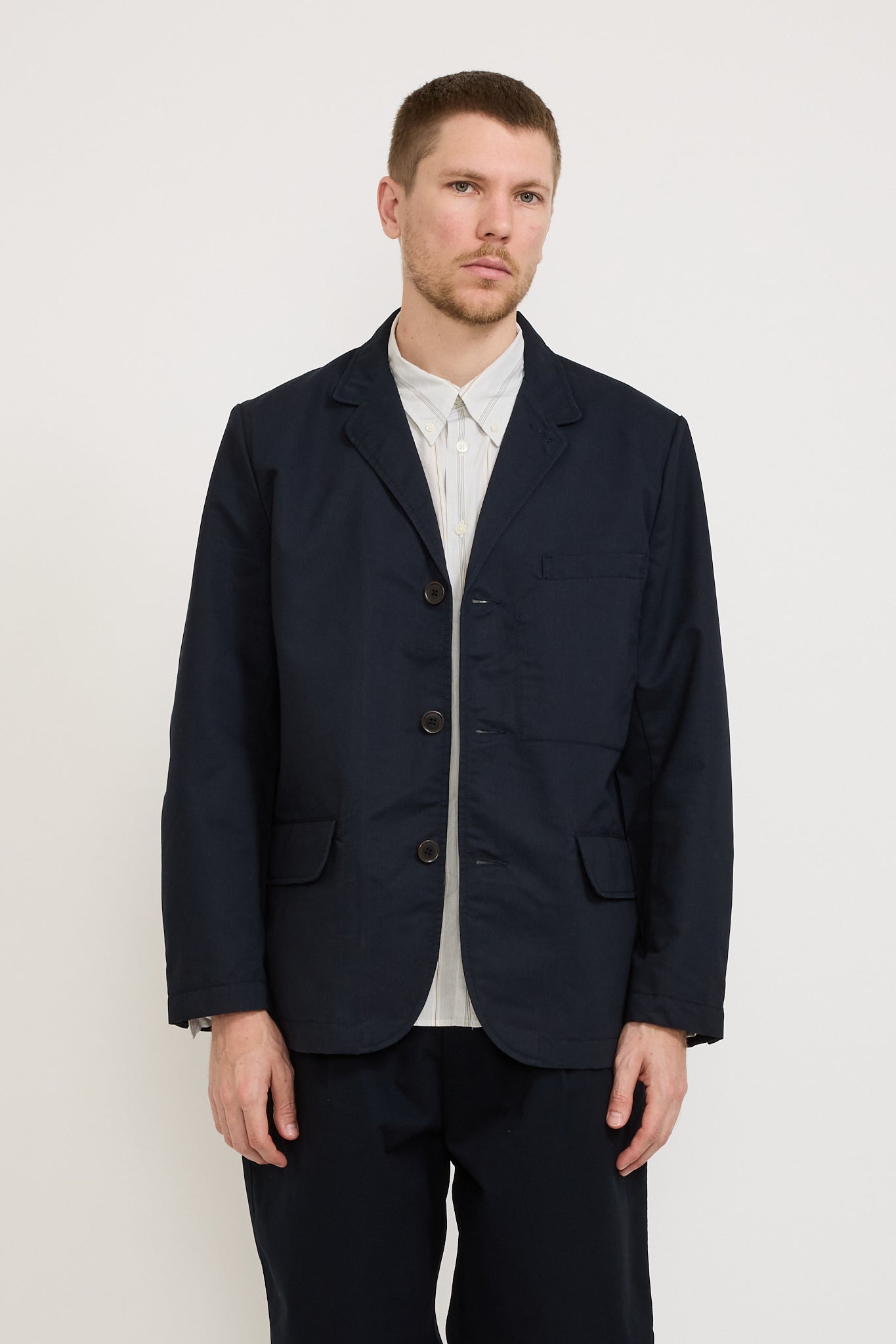 UNIVERSAL PRODUCTS LOOSE COAT ネイビー UNIVERSAL PRODUCTS LOOSE COAT ネイビー