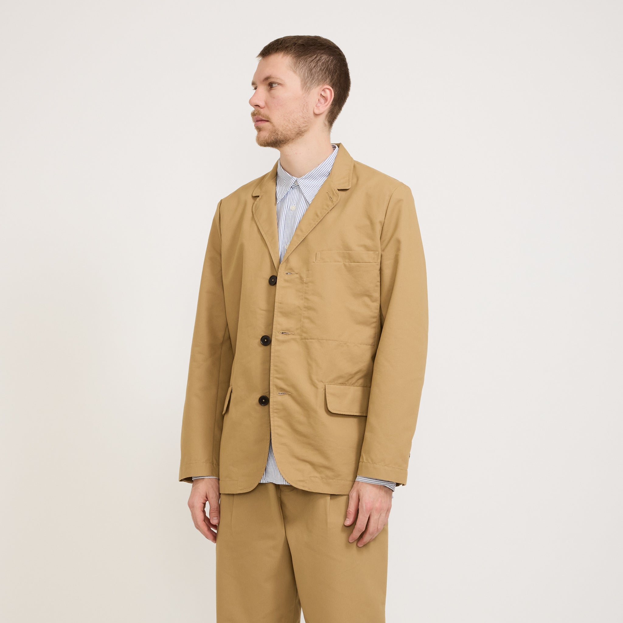 Universal Works | Capitol Jacket Brushed Polytech Sand | Maplestore