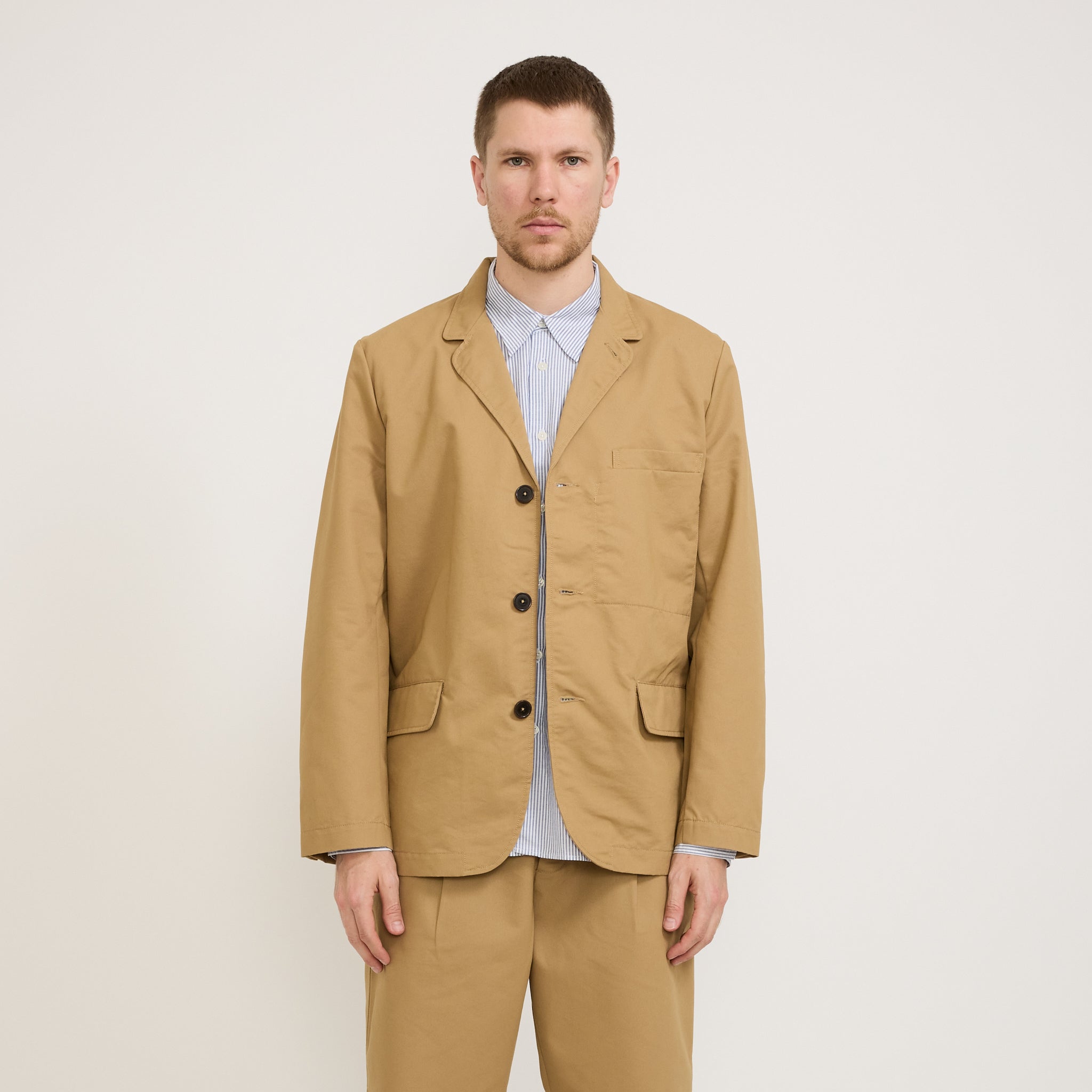 Universal Works | Capitol Jacket Brushed Polytech Sand | Maplestore