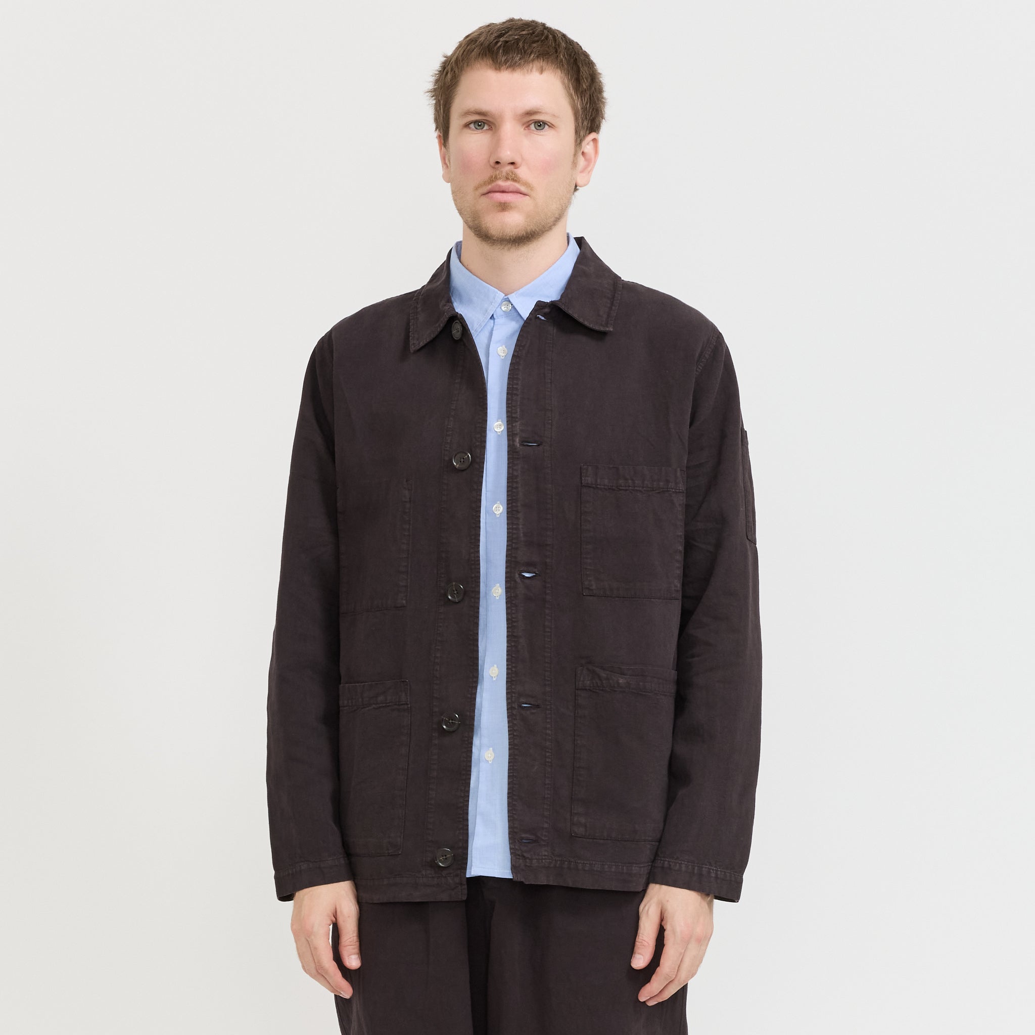 Coverall Jacket Licorice | Men's Light Workwear Jacket | Maplestore