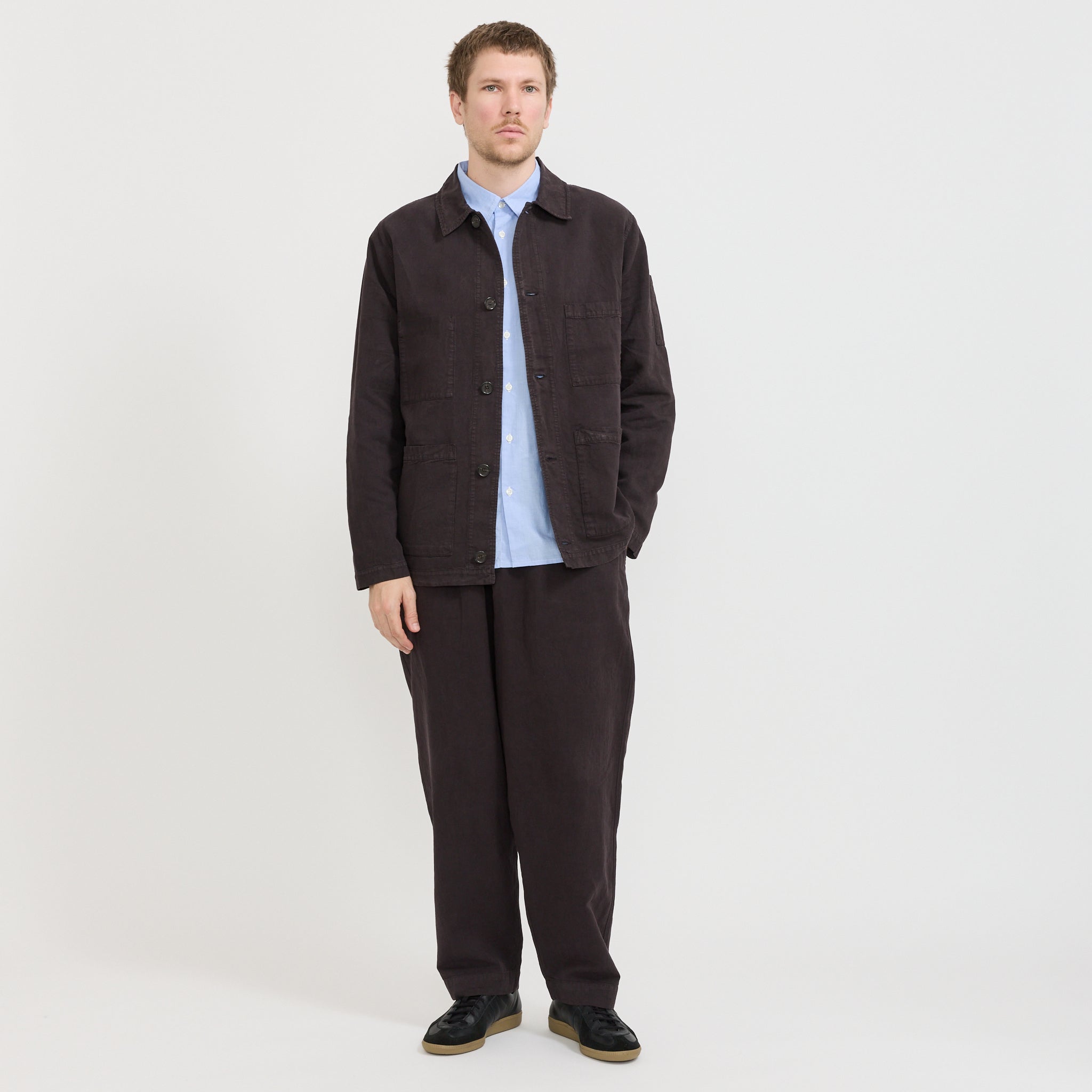 Coverall Jacket Licorice | Men's Light Workwear Jacket | Maplestore