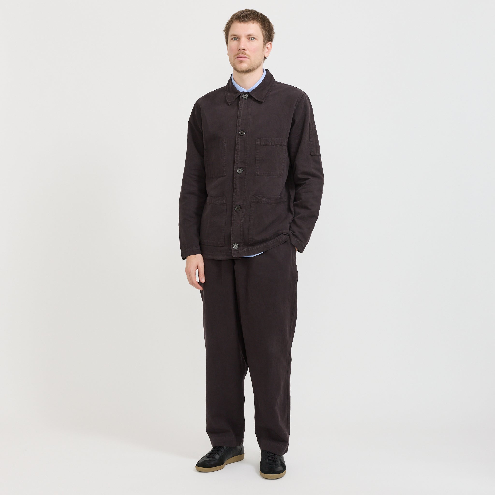 Coverall Jacket Licorice | Men's Light Workwear Jacket | Maplestore