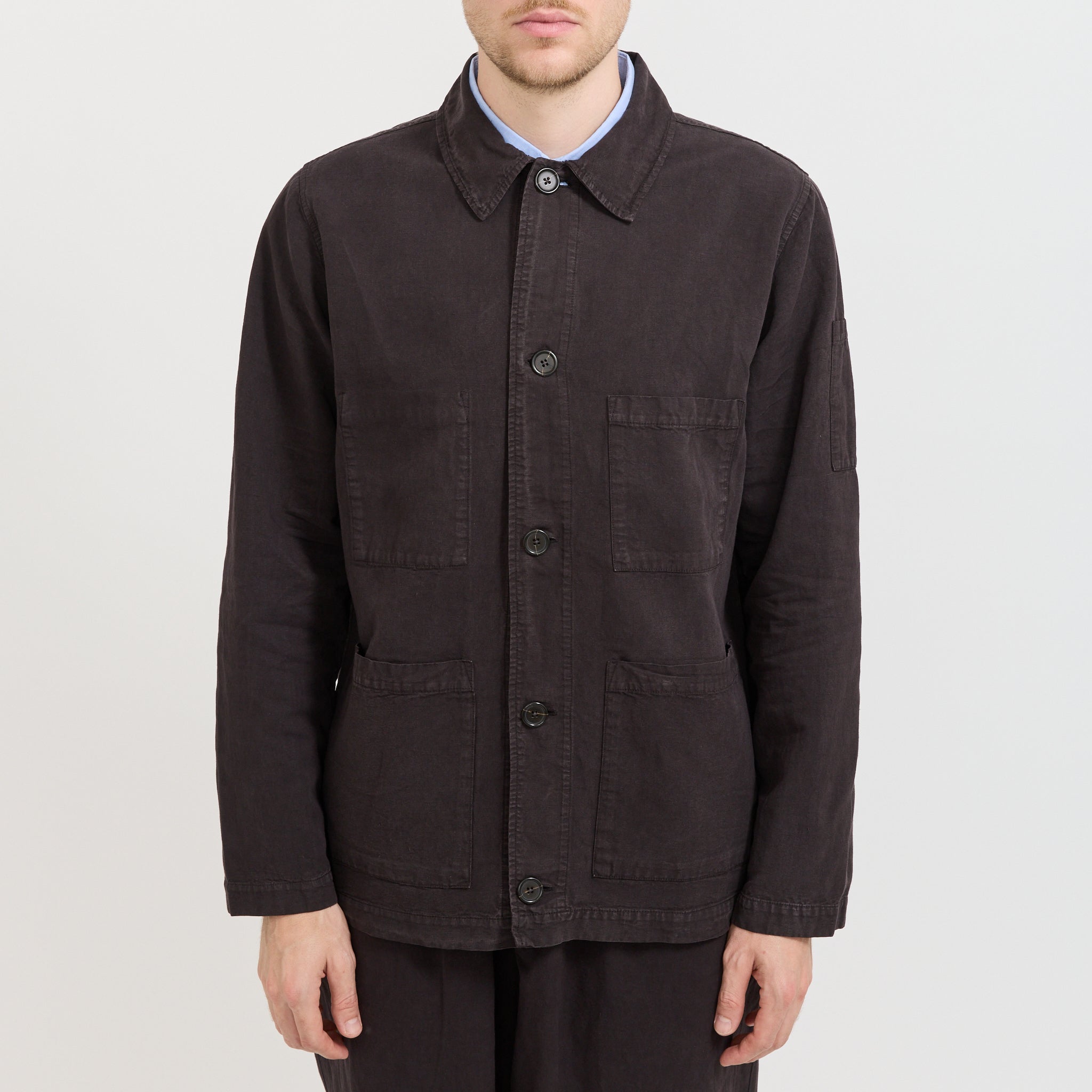 Coverall Jacket Licorice | Men's Light Workwear Jacket | Maplestore