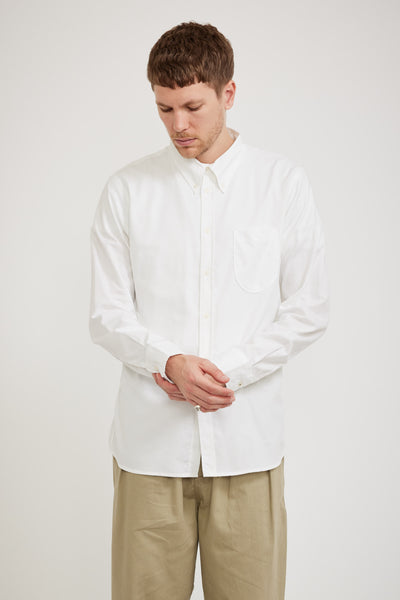 Universal Works | Daybrook Shirt Organic Oxford White | Maplestore