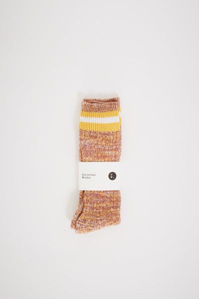 Universal Works | Every Day Stripe Sock Yellow | Maplestore