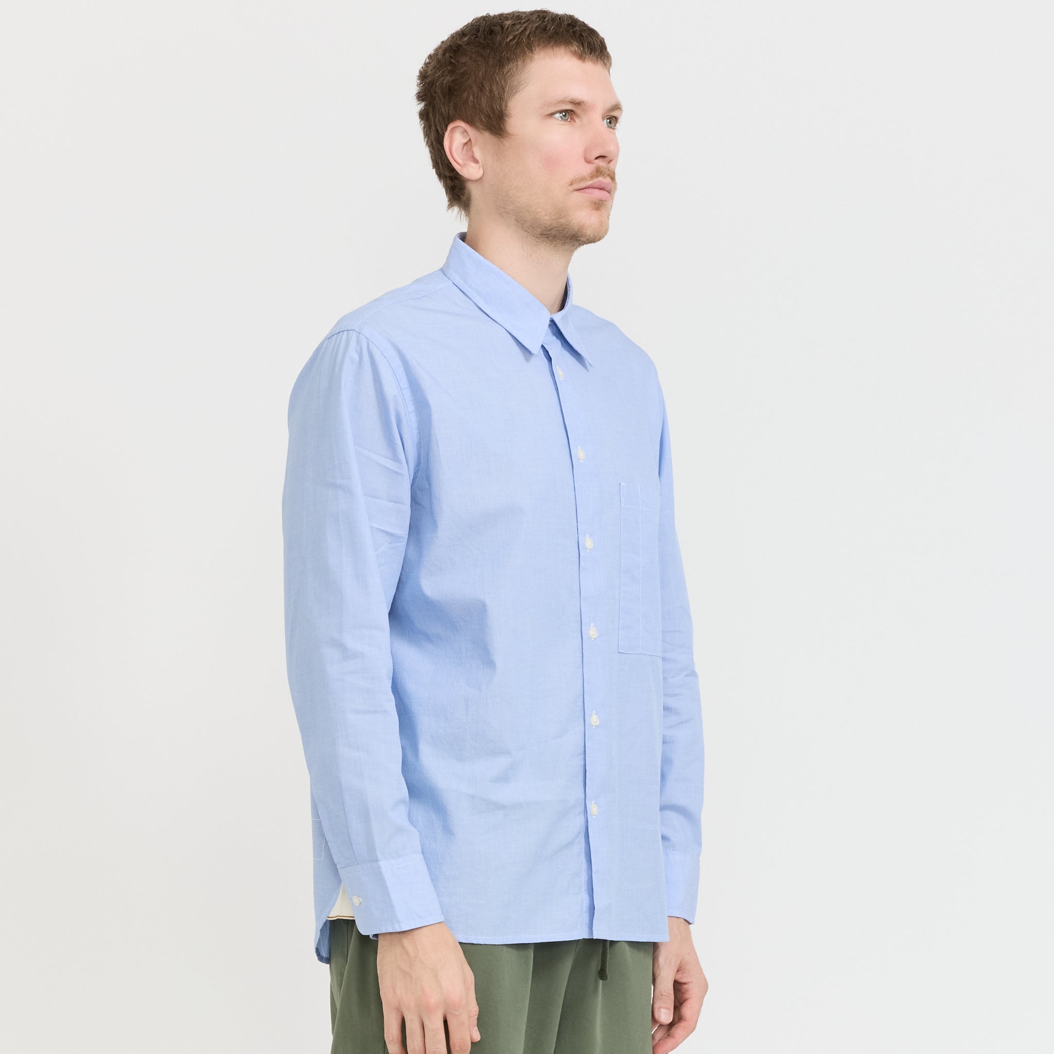 Universal Works | Square Pocket Shirt Sky | Maplestore