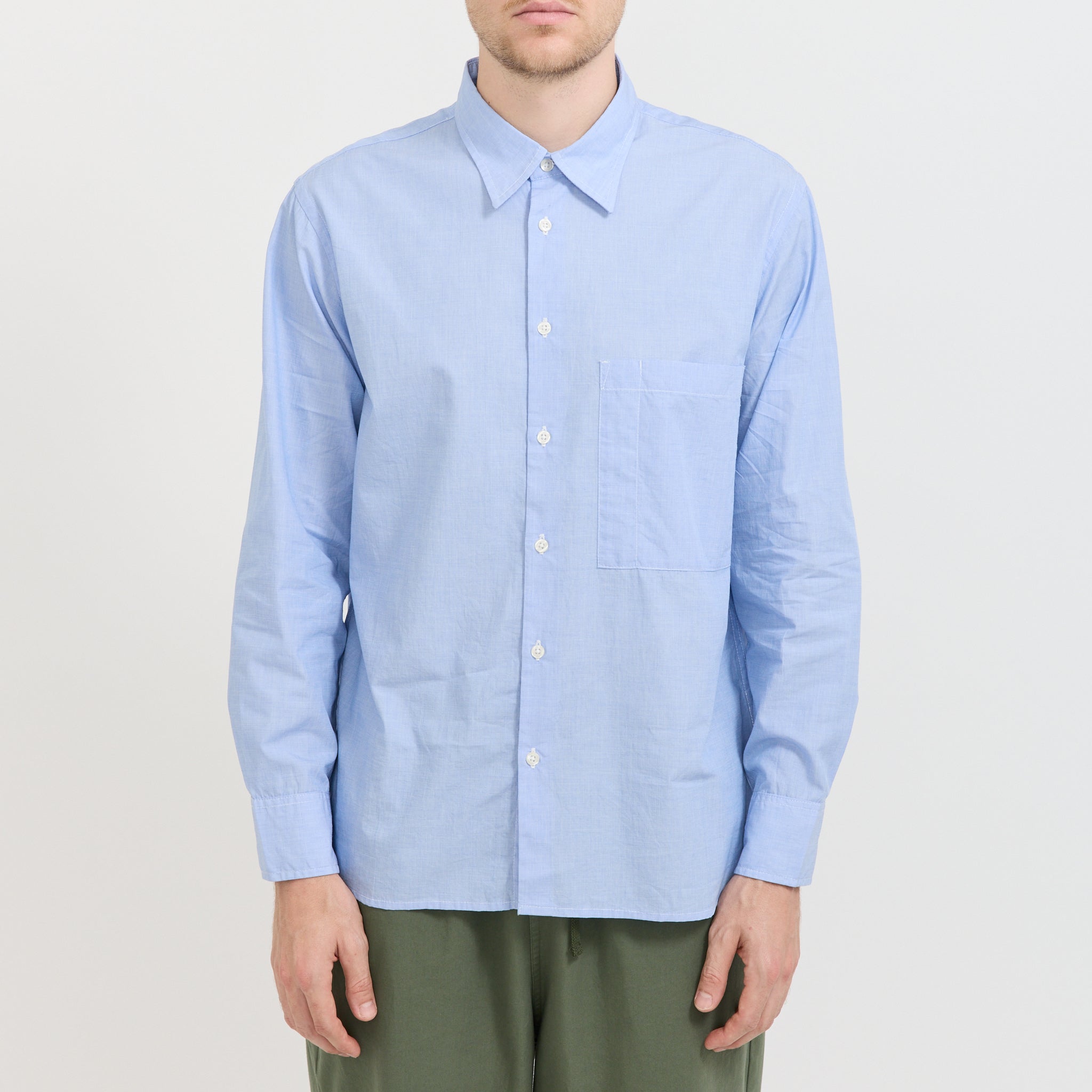 Universal Works | Square Pocket Shirt Sky | Maplestore