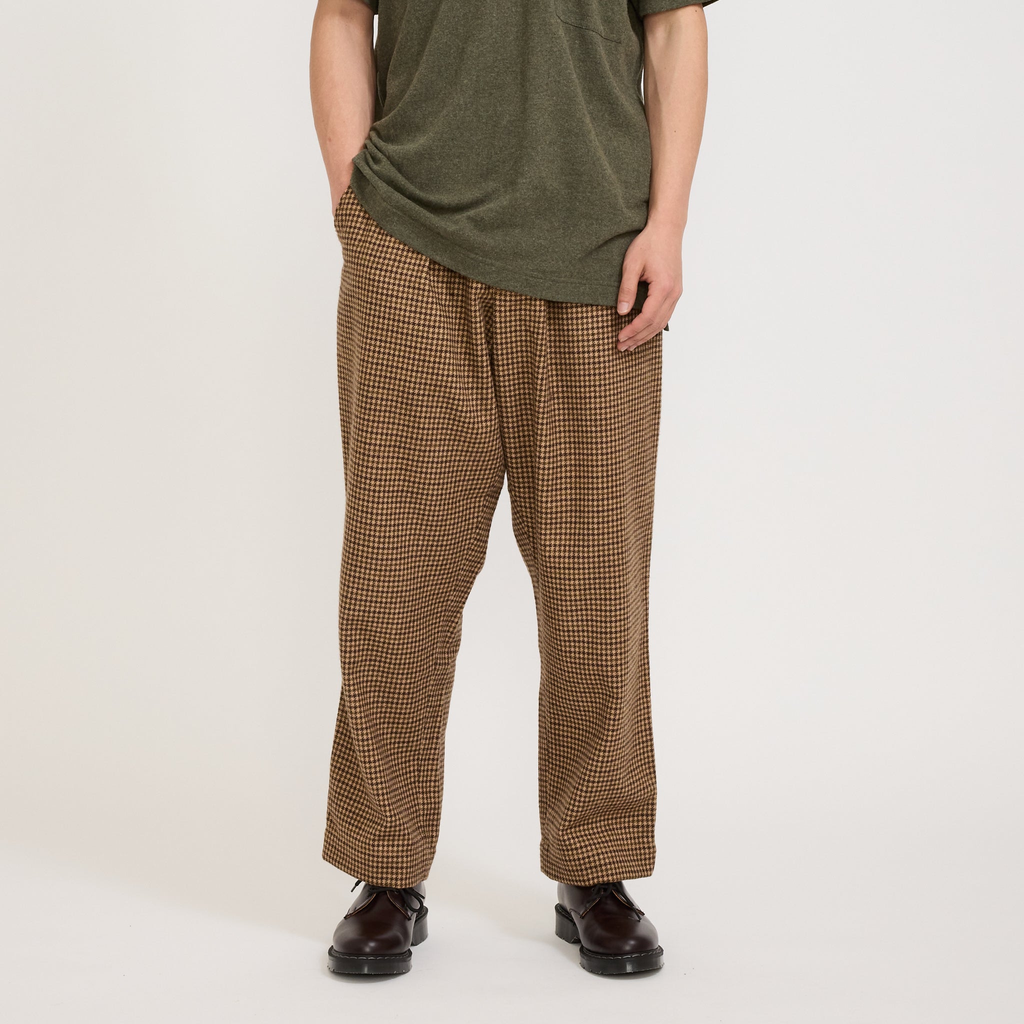 Oxford Pant Houndstooth Tweed Sand