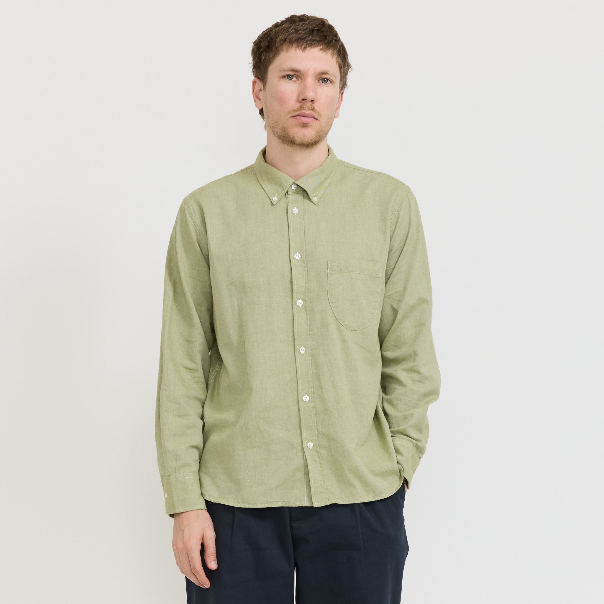 Lazy Day Shirt Neptune Cotton Green