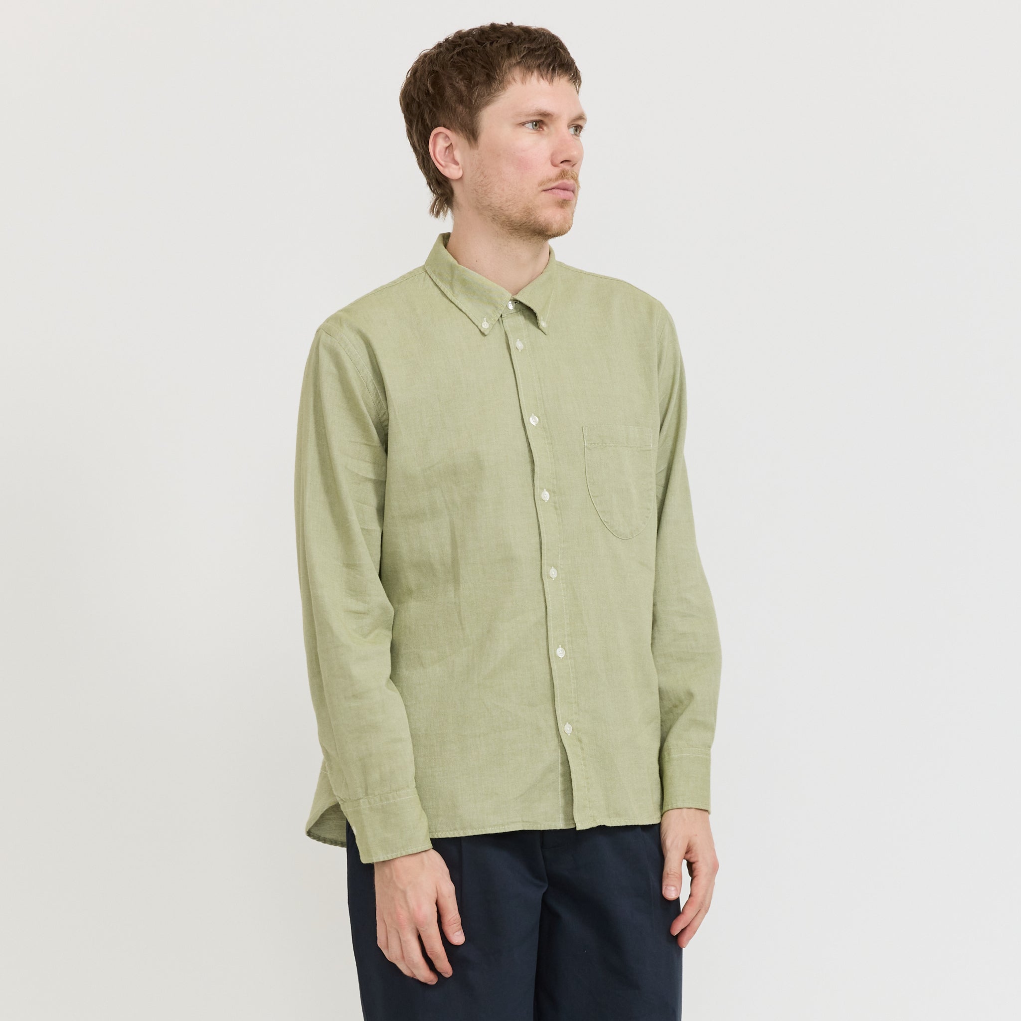 Lazy Day Shirt Neptune Cotton Green